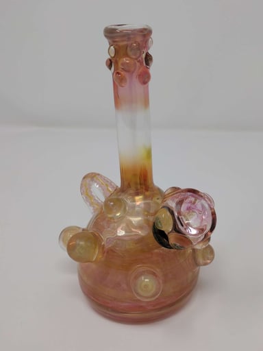Preview pic of Messy glass silver fume pendant bong