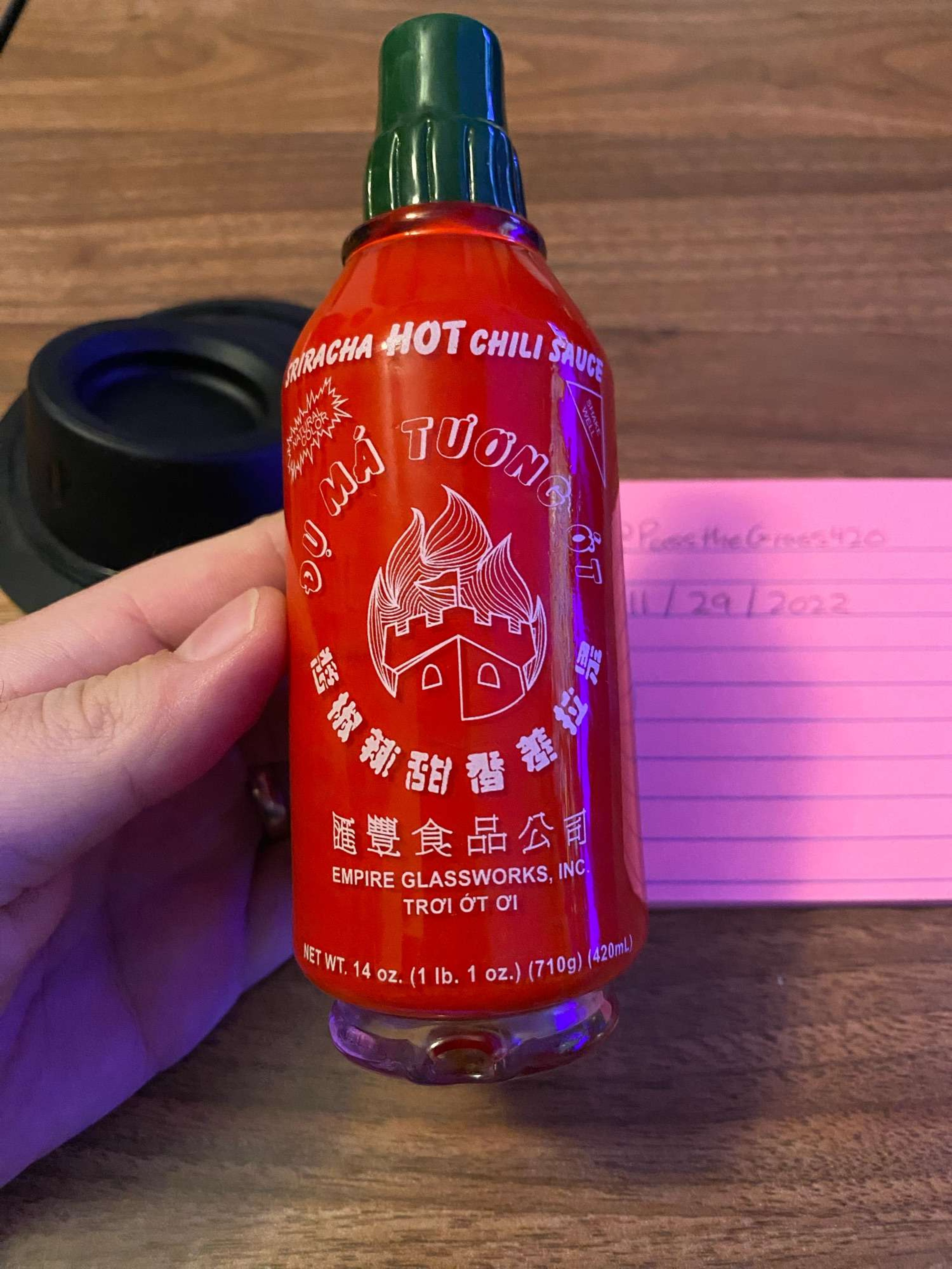 SRIRACHA Glass PUFFCO Top (No Base) image 0