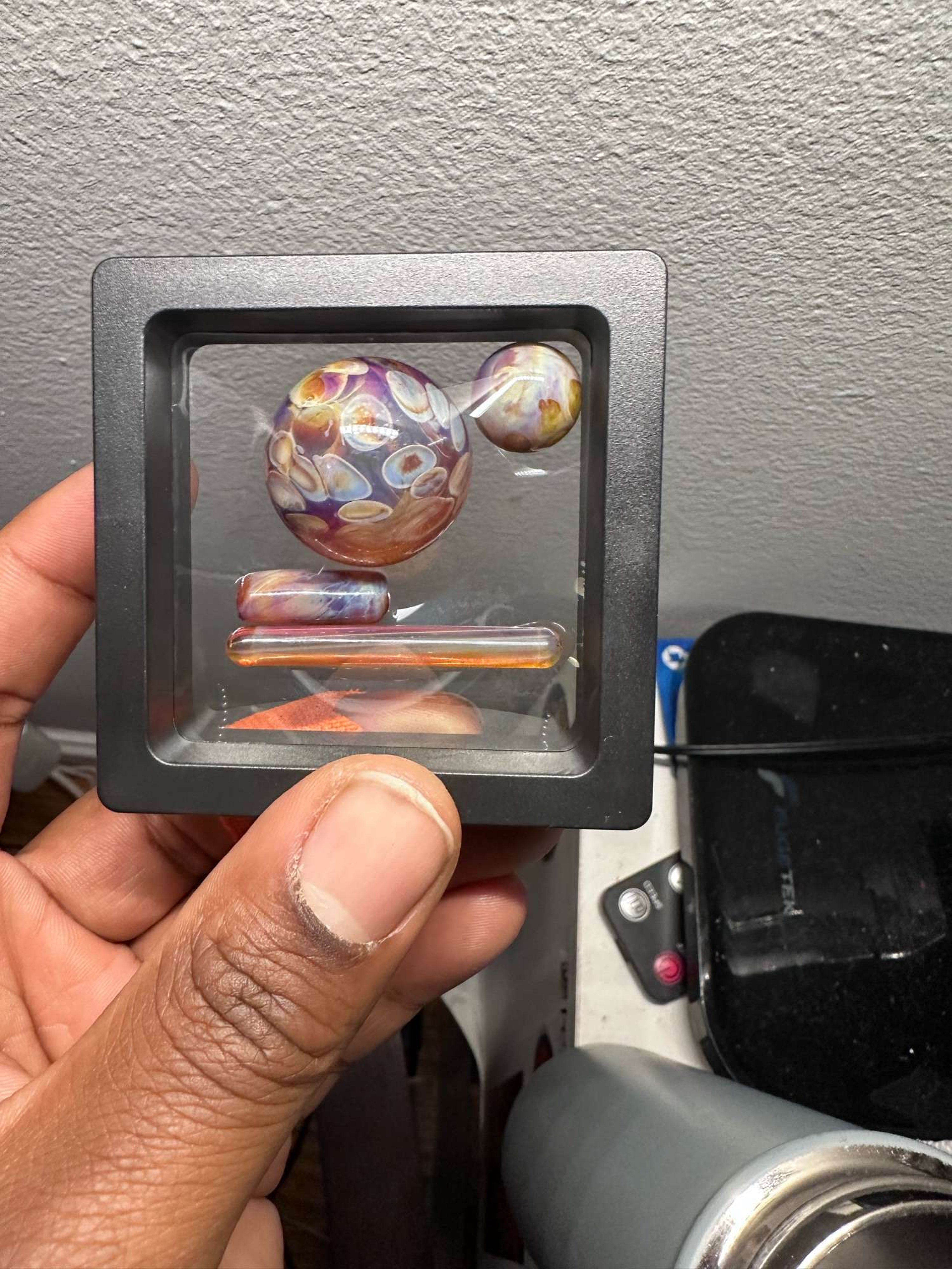 Preview pic of 4 piece amber purple honey slurper set w xl pillar 