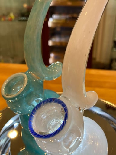 Preview pic of ISO Frit Upright Bubbler-White-by CGC