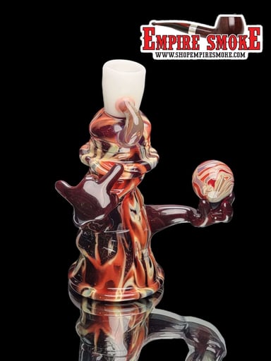 Preview pic of GLASSHOLE - SPRAY PAINT CAN DAB RIG Butterscotch, Red Elvis, Pomegranate