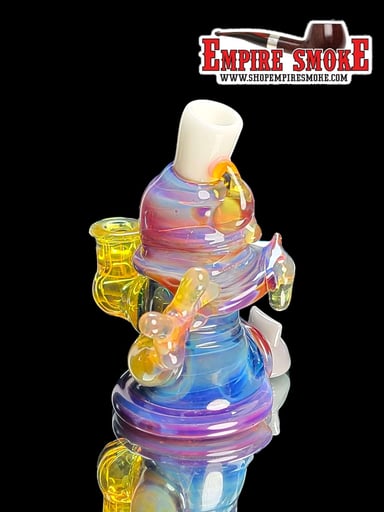 Preview pic of GLASSHOLE - SPRAY PAINT CAN DAB RIG Amber Purple