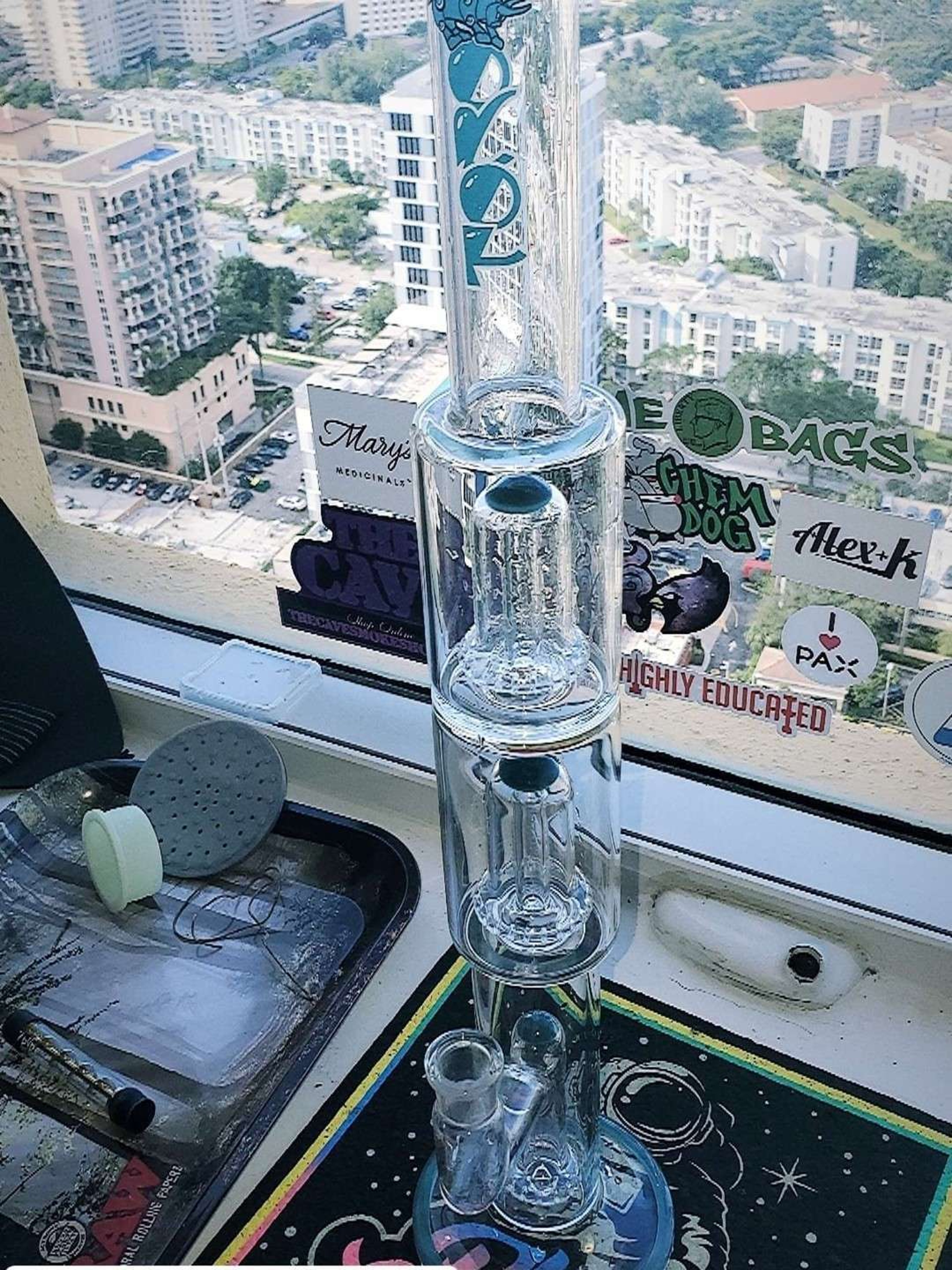 Preview pic of Aqua label and accented Toro Triple Circ Head 