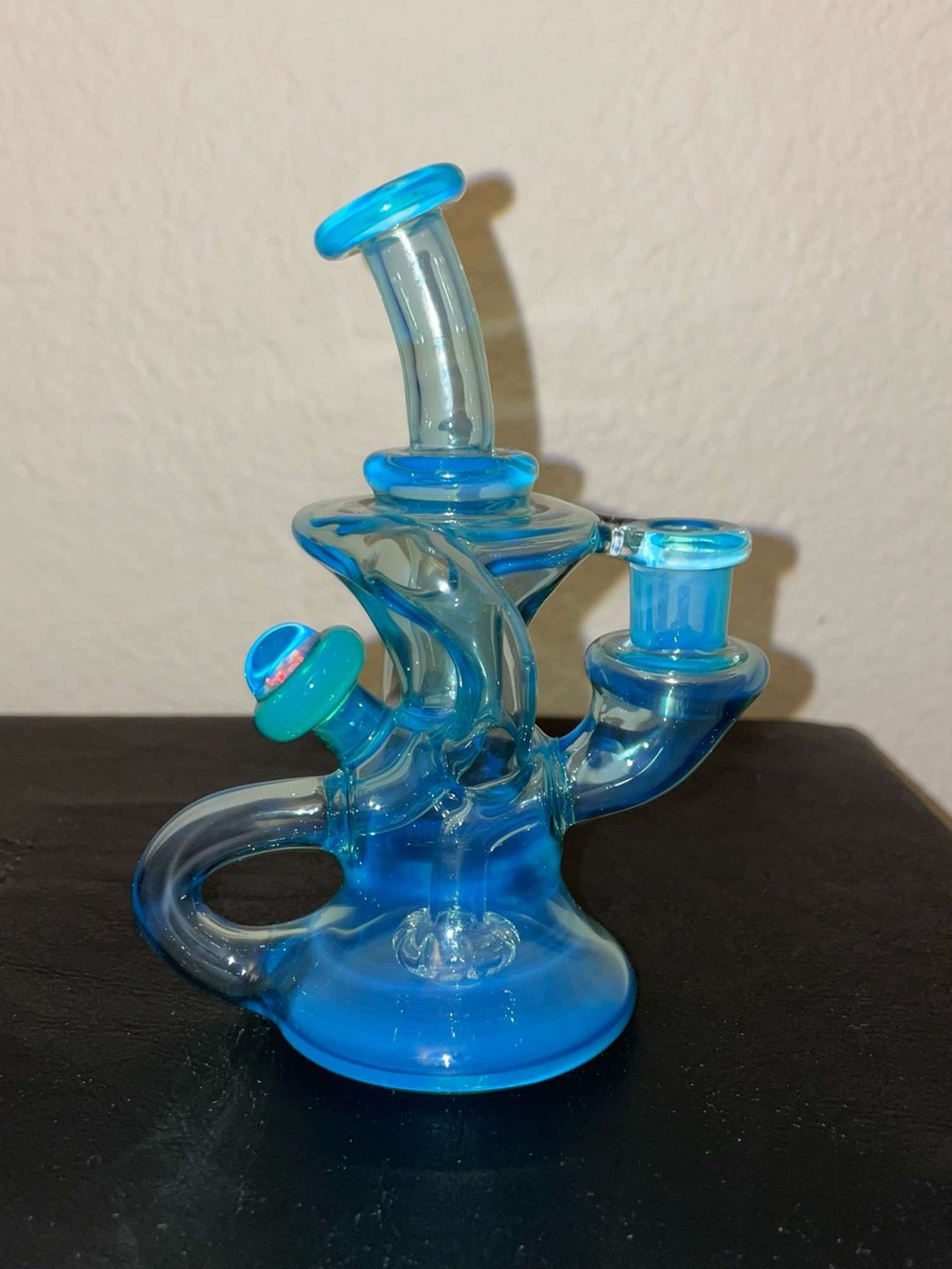 Preview pic of Happy Time Glass 10mm Mini Klein Recycler (Meta-Terrania)