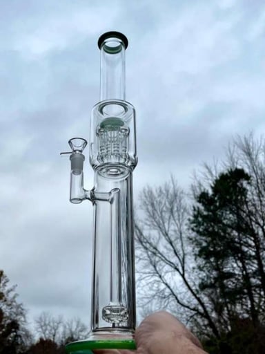 Preview pic of 18"Inline Recycler Filtration Percolator Dab Rig Or Bong

