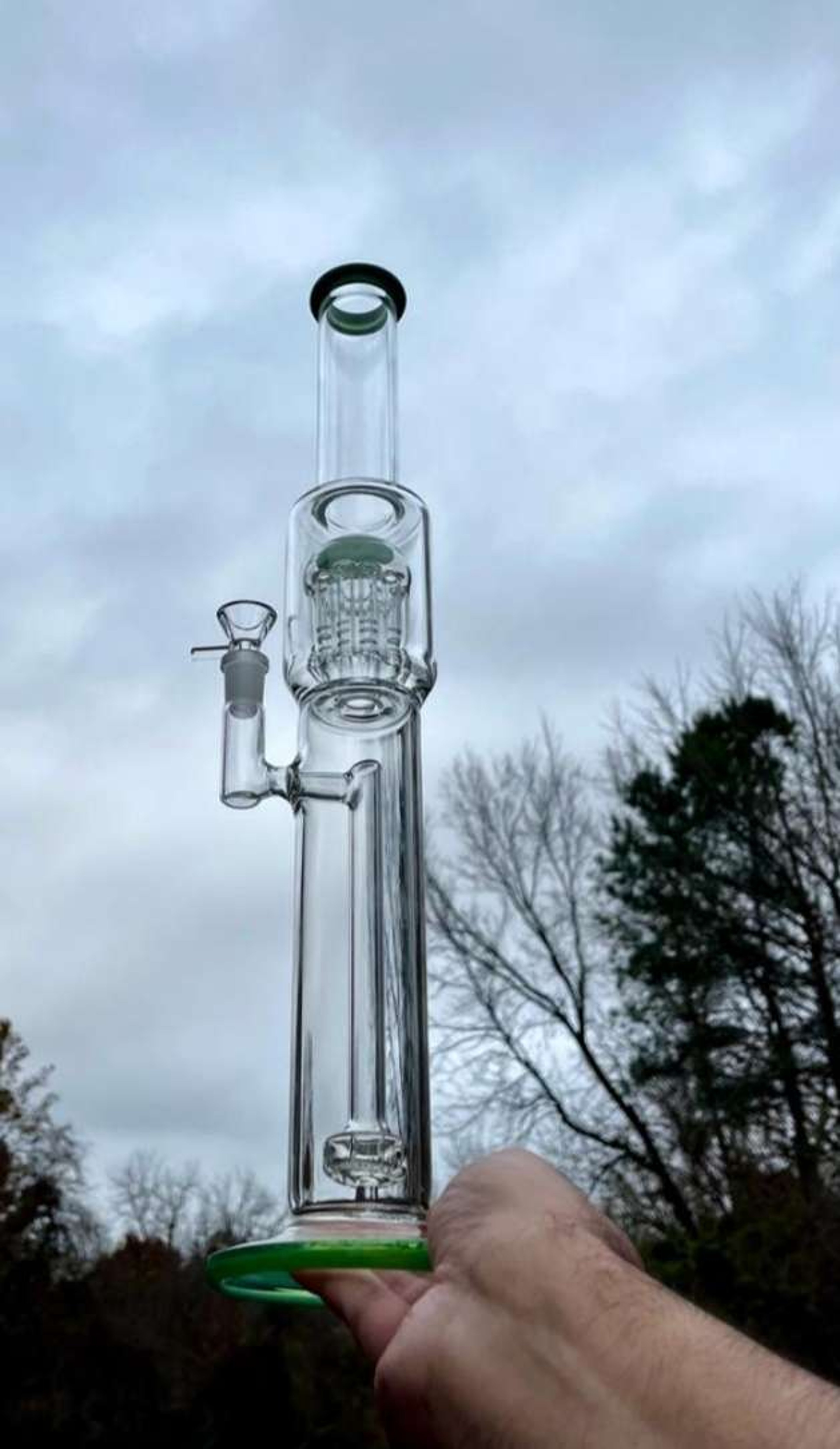18"Inline Recycler Filtration Percolator Dab Rig Or Bong
image 0