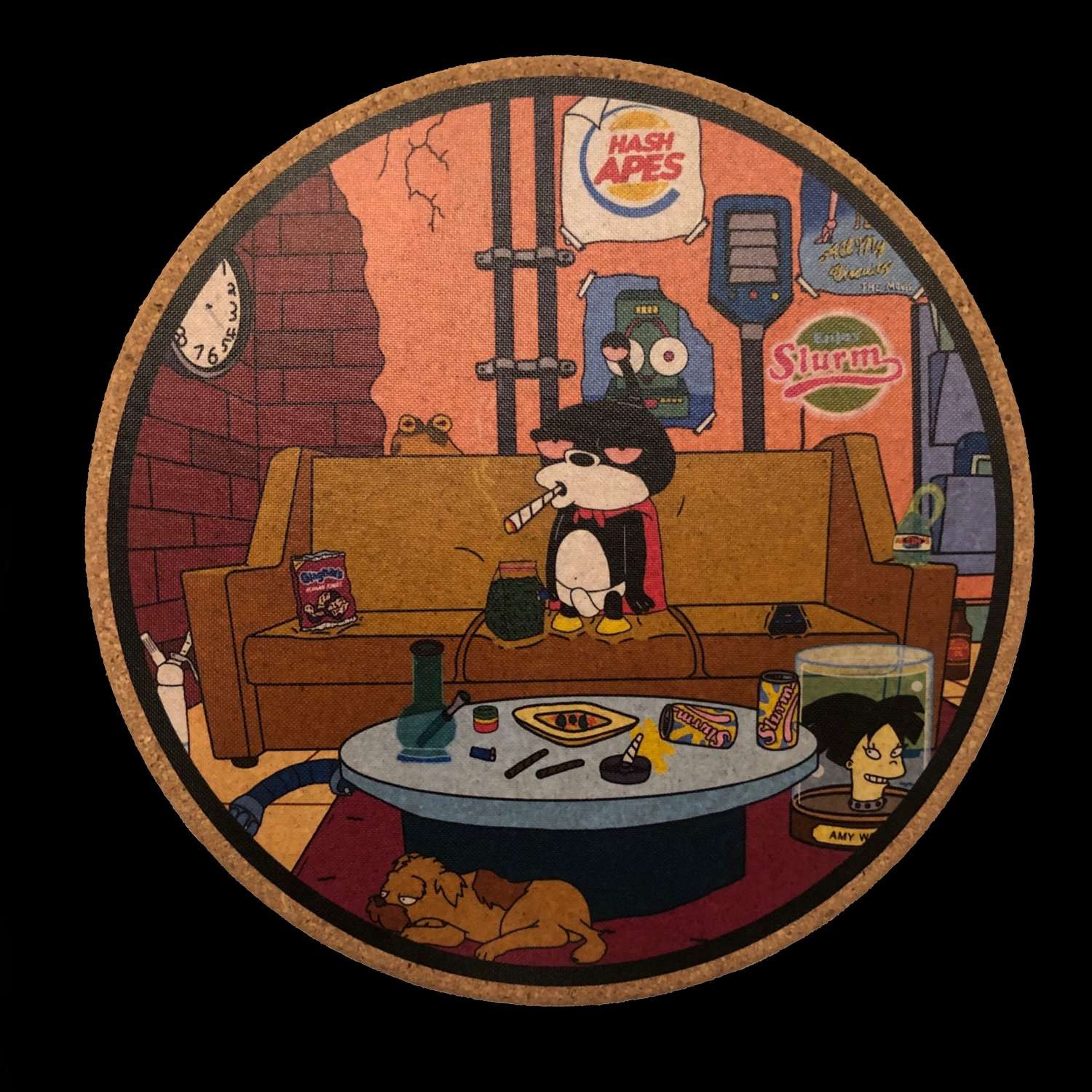 "Nibbler sesh" Cork mat image 0