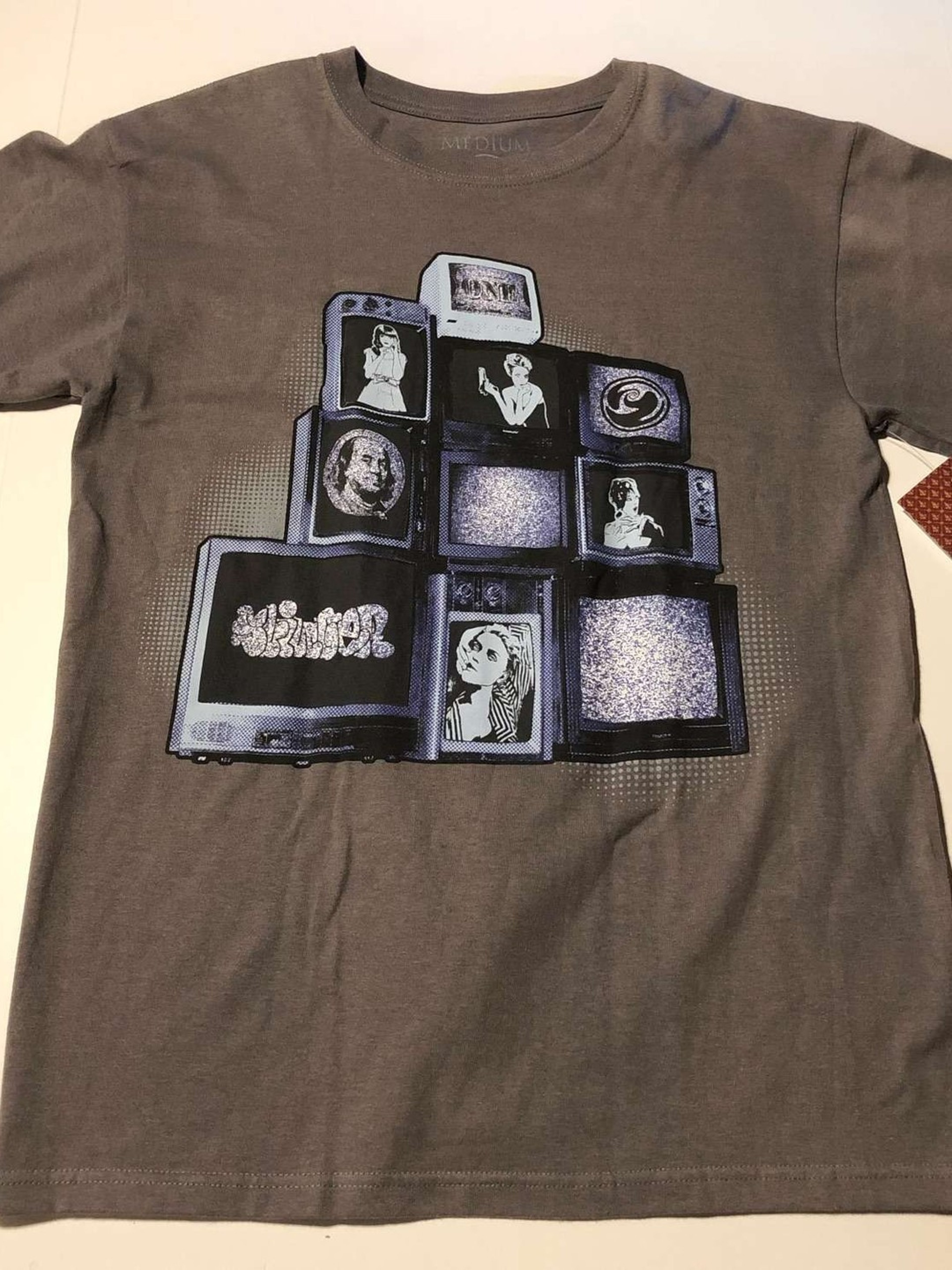 Slinger x Whoopzip Grey T-Shirt Size Medium image 0