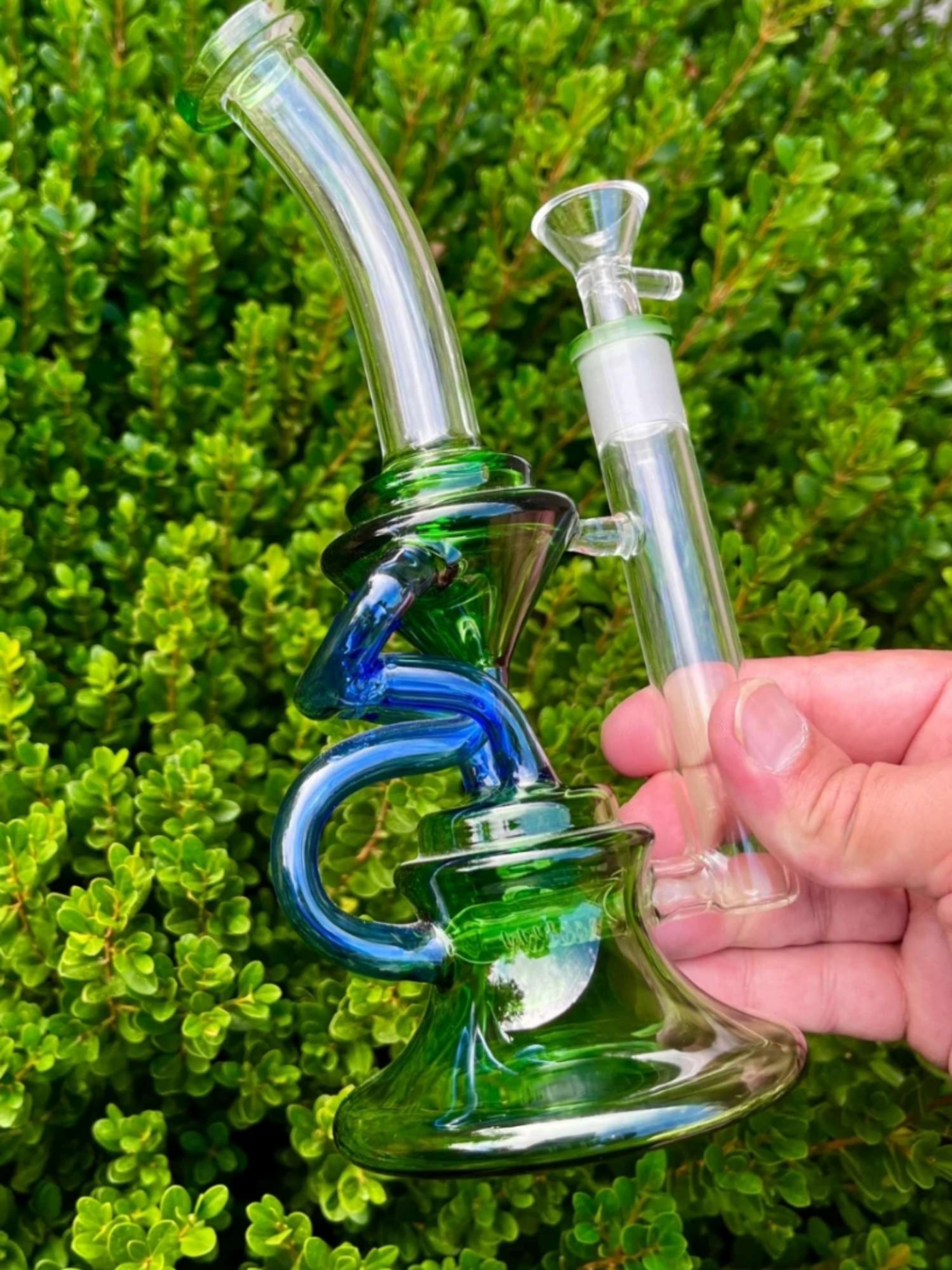 9" Recycler Dab Rig Smoking Water Bong
image 0