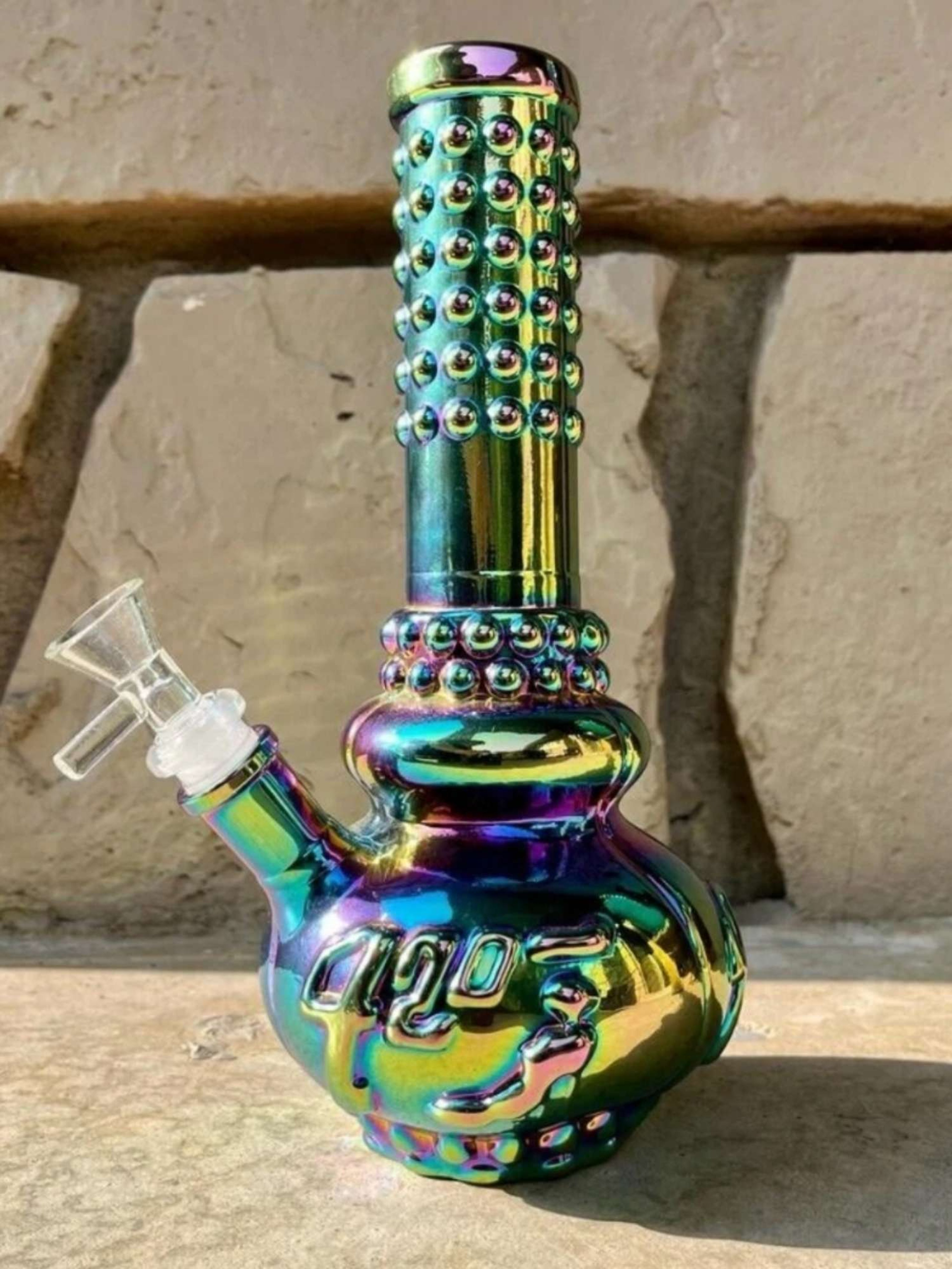 8" Flawless MultiColor 420 Glass Bong Water Bong Pipe
image 0