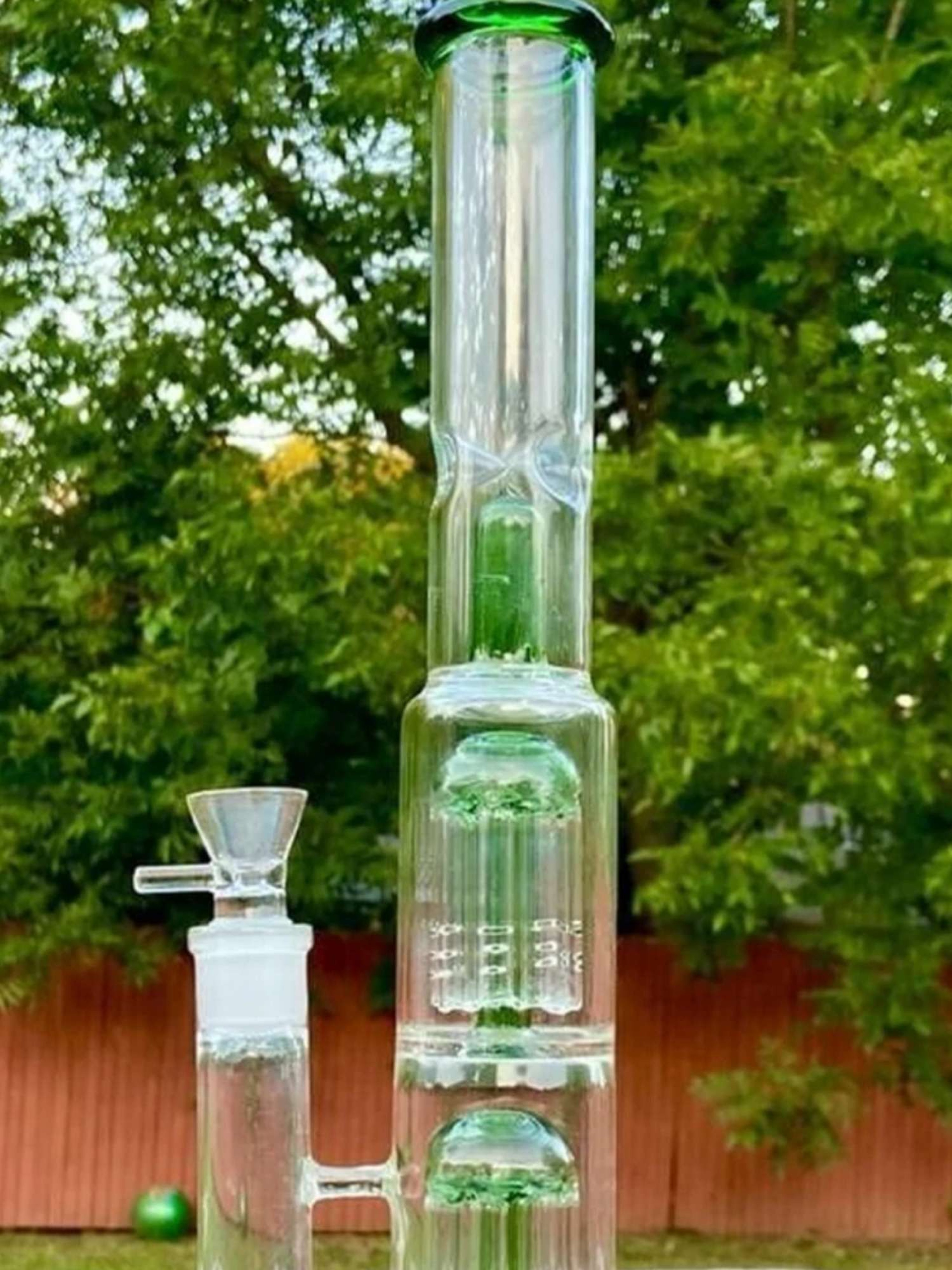 12" Dual Tree Arms Percolator Bong Water Pipe Dab Rig
image 0