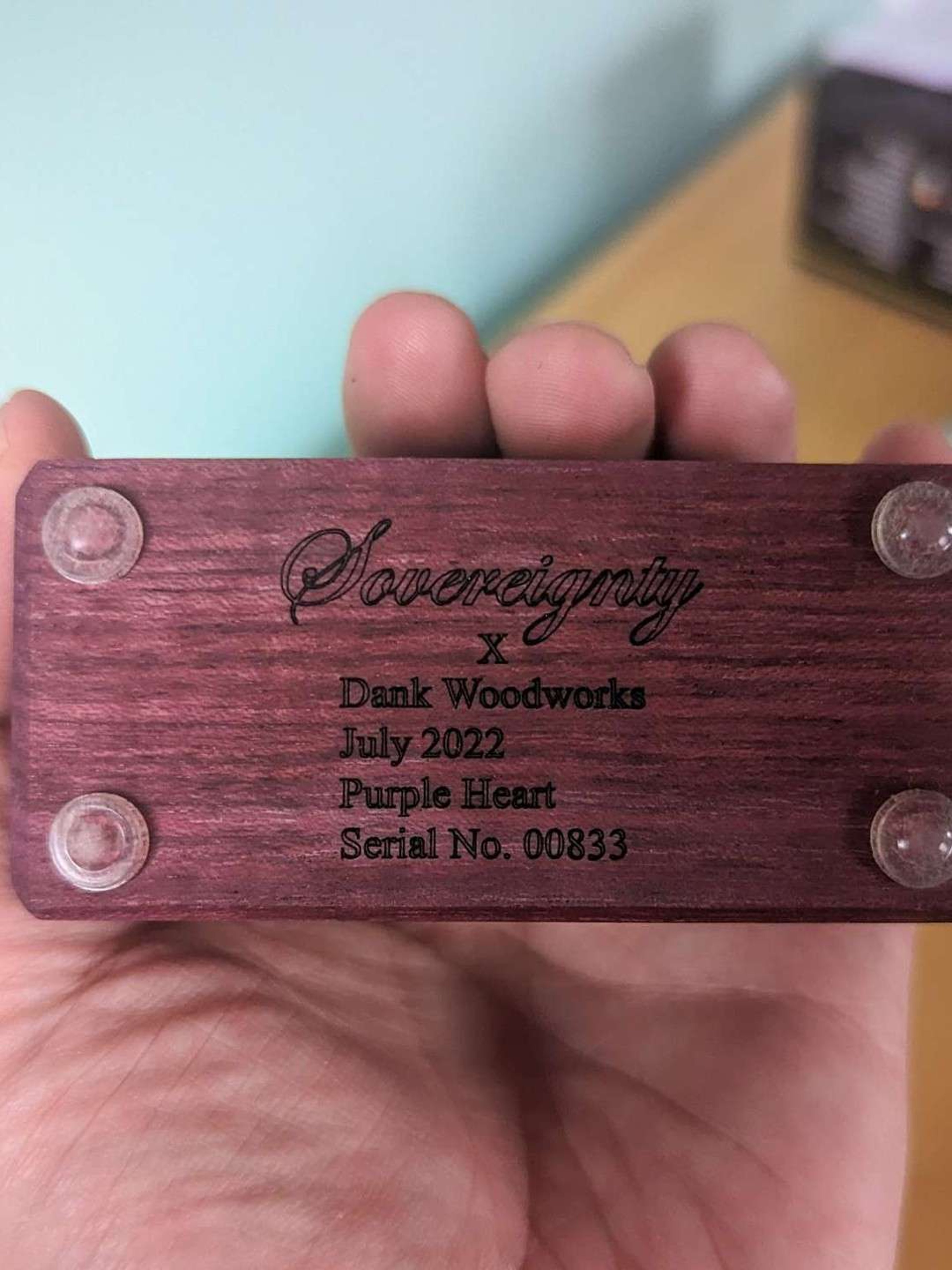 Preview pic of Sovereignty x Dank Works Purple Heart 2 Slide Stand