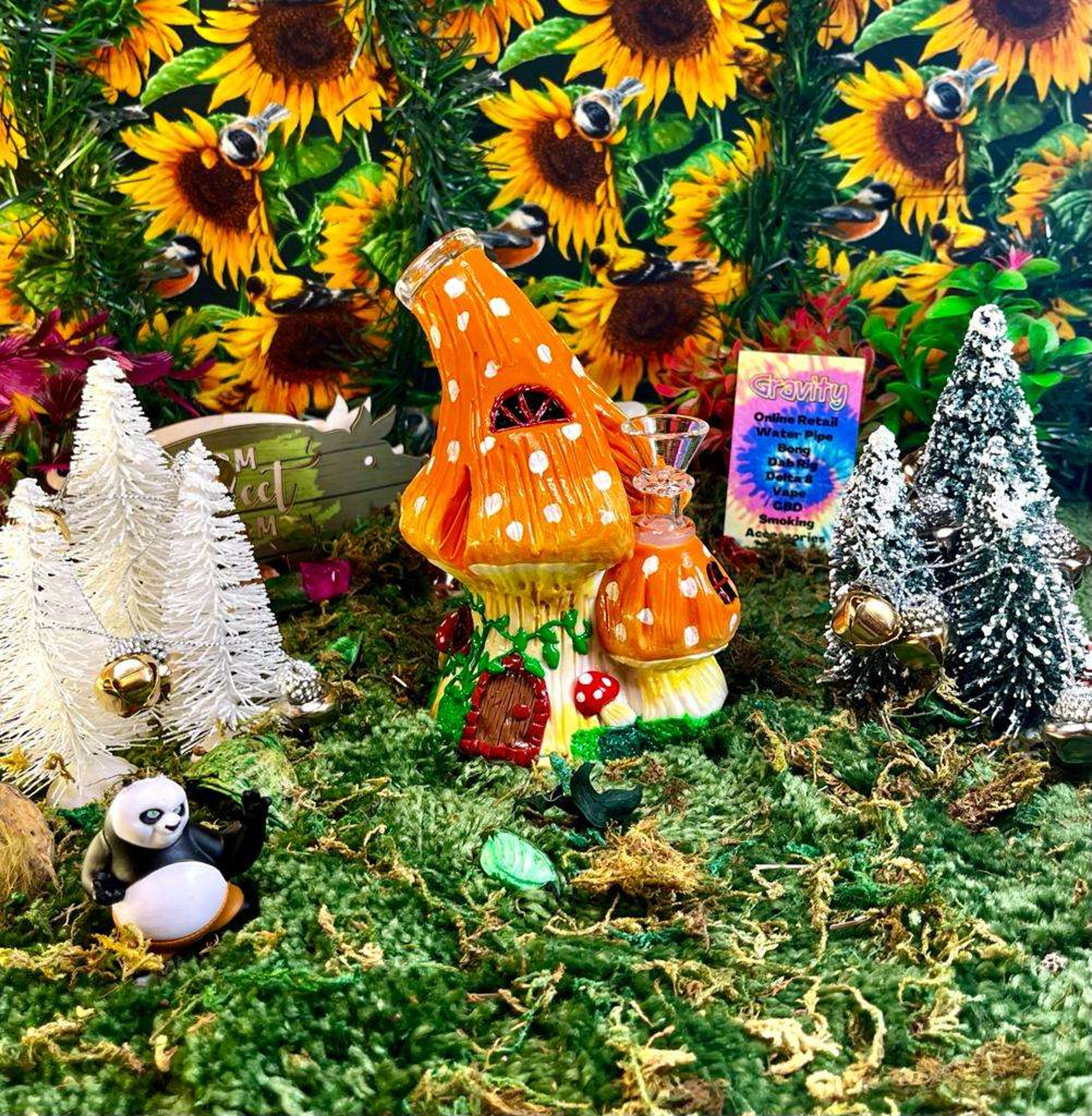 Mushroom House Bong Water Pipe
image 0