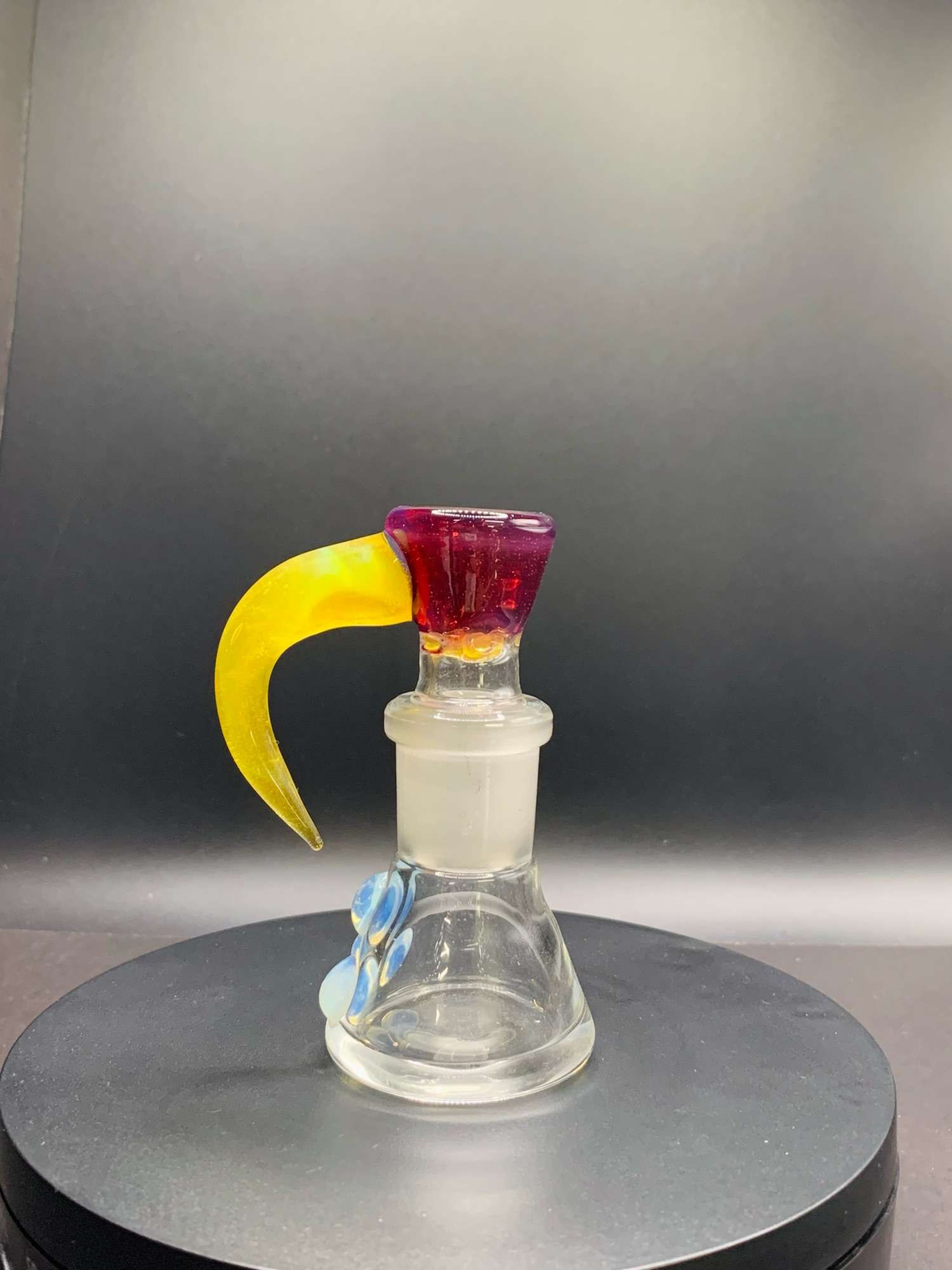 Phoenix and Yellow Opal Satin 18mm 4 hole image 0