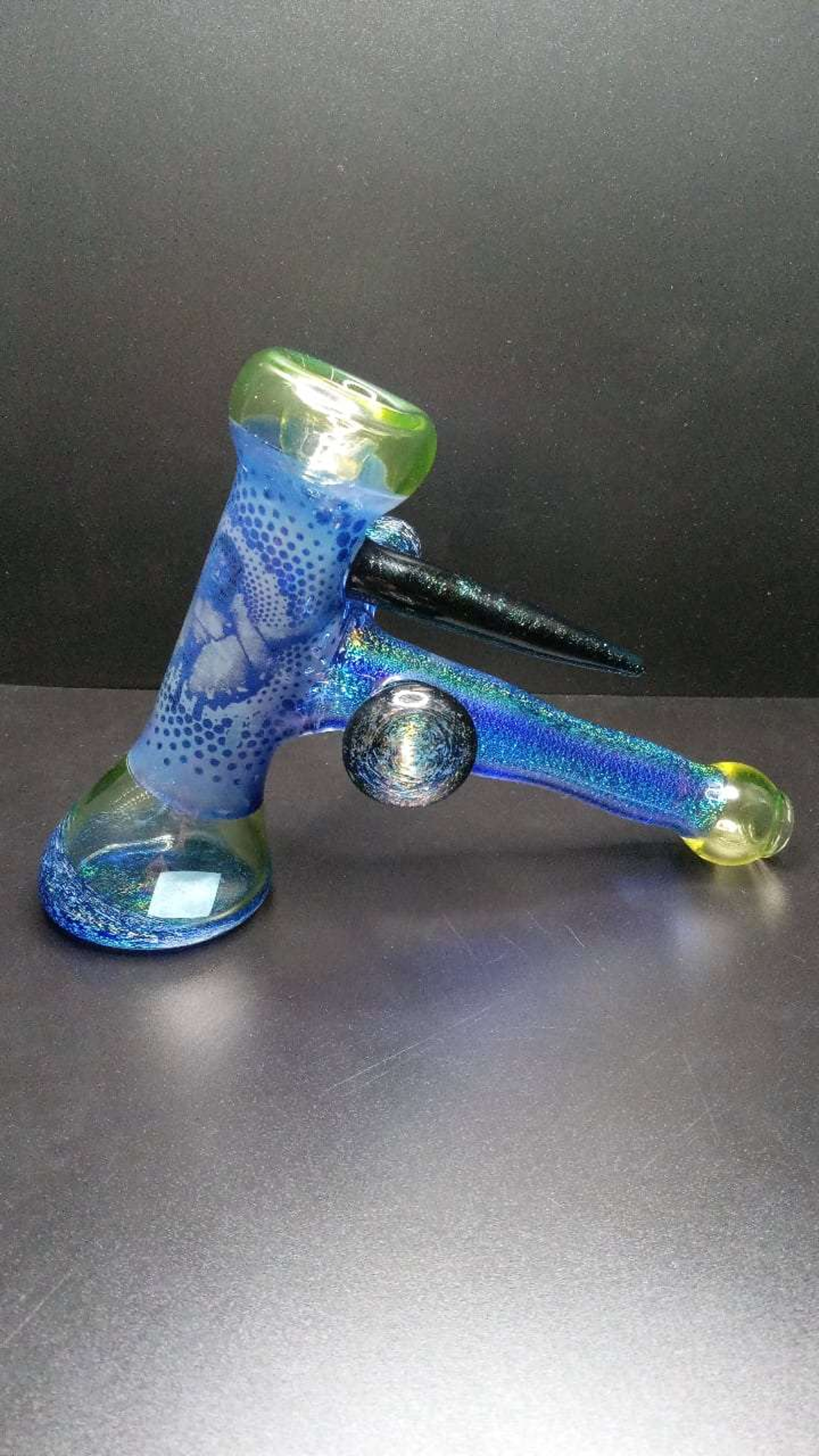 Dichroic, UV, Fumed Image Hammer Pipe image 0