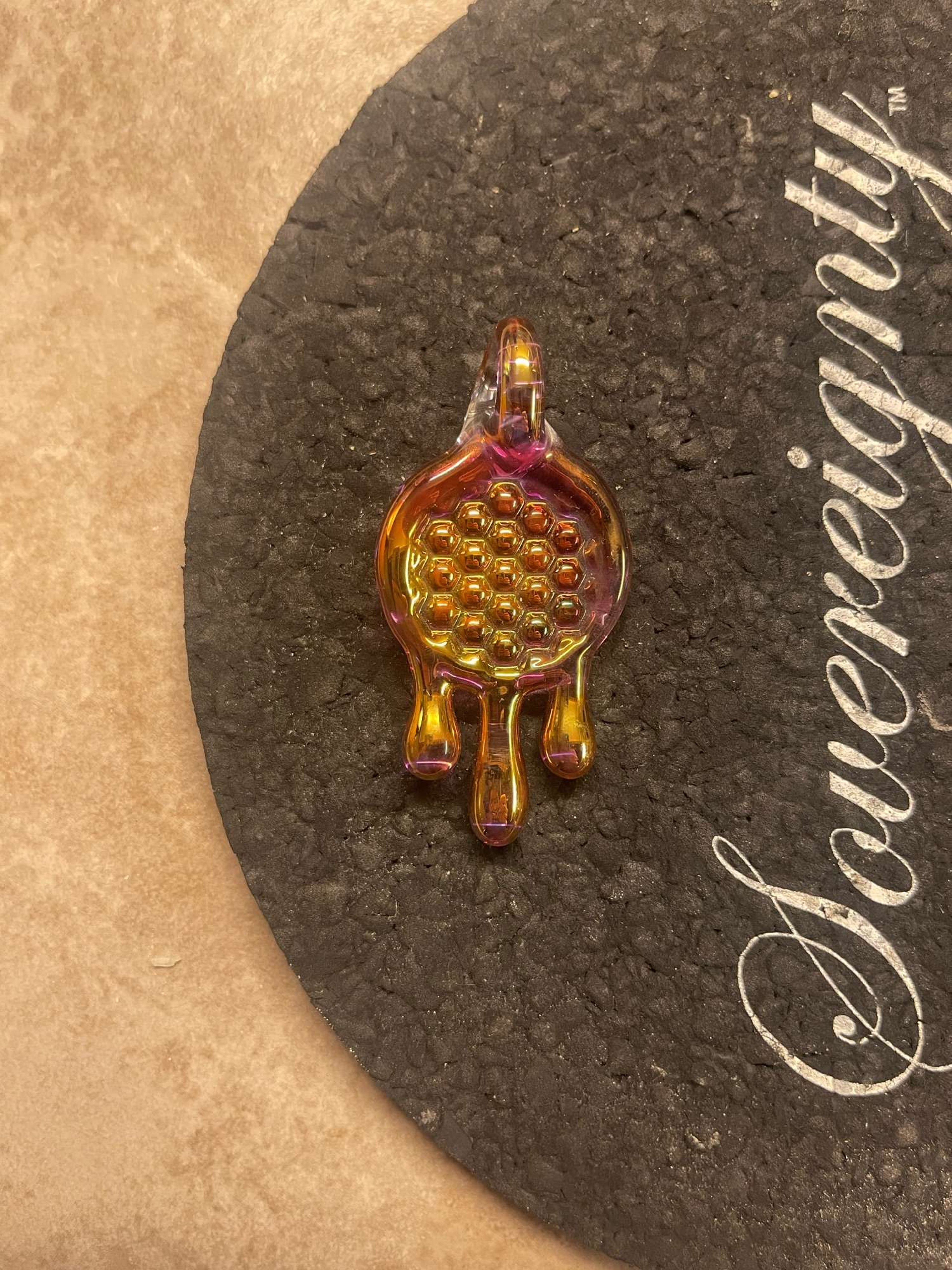 Honey comb drip pendant image 0
