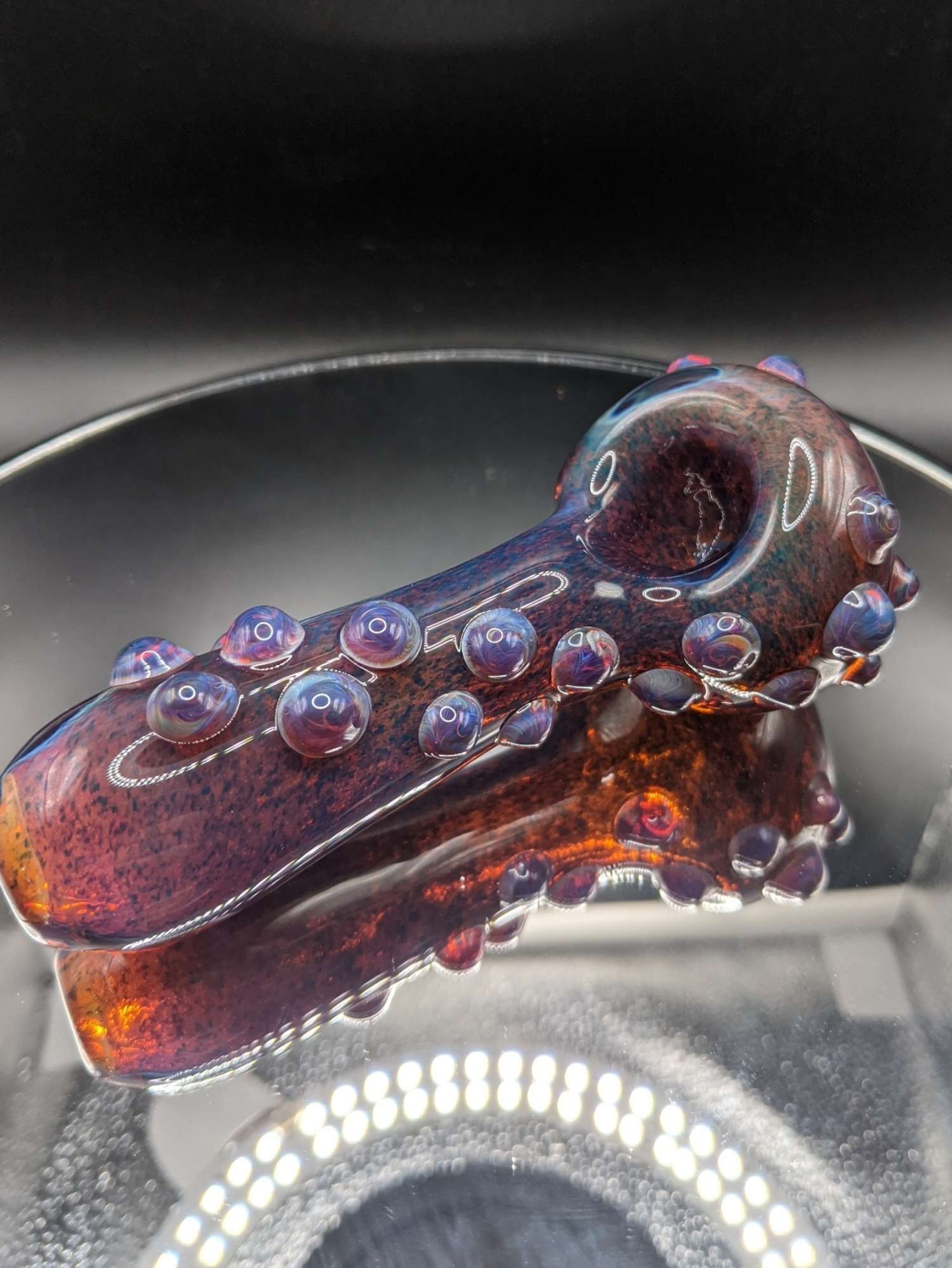 Amber Purple Dry Pipe Spoon image 0