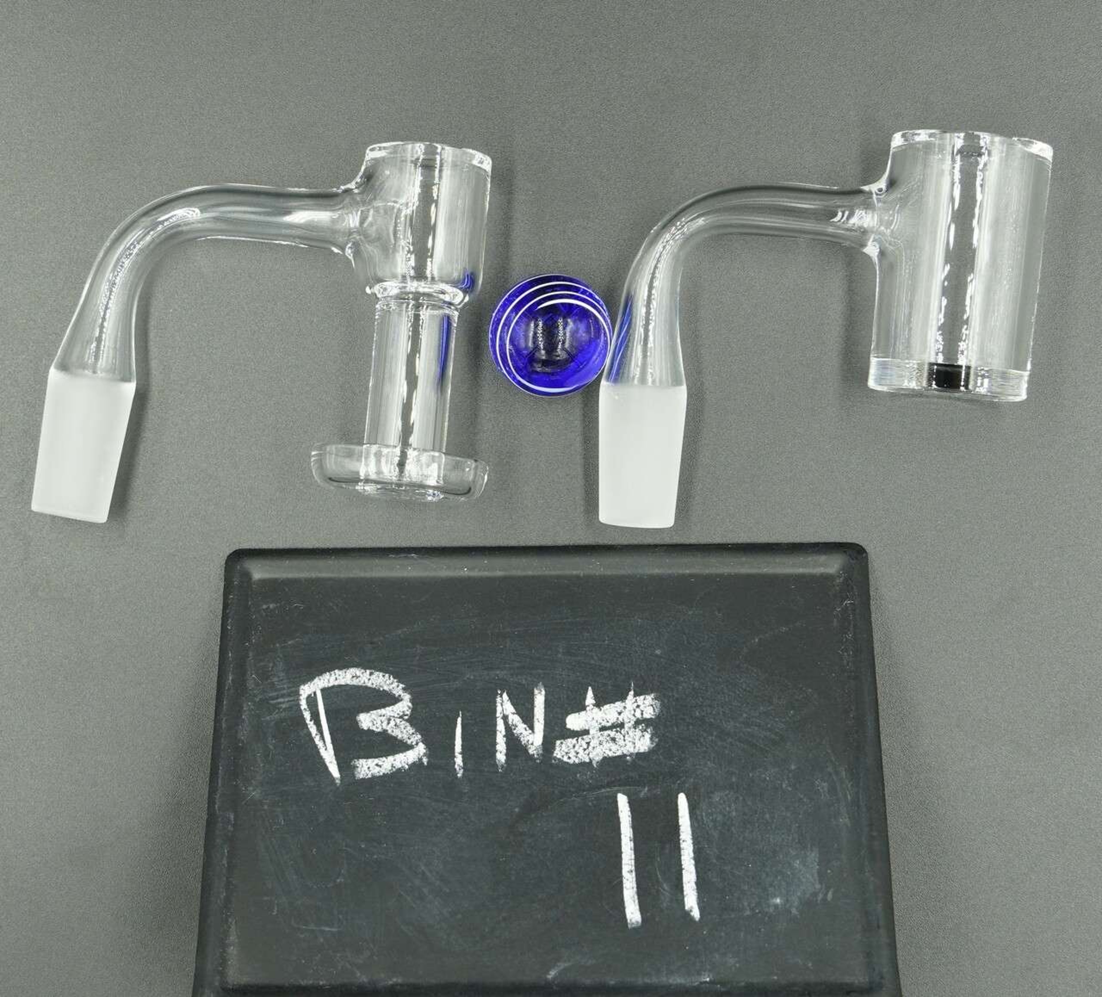 One 14m Terp Slurper 20mm Diameter
90-Degree
One 14m Banger Nail 25mm Diameter
One Marble 20mm Diameter image 0