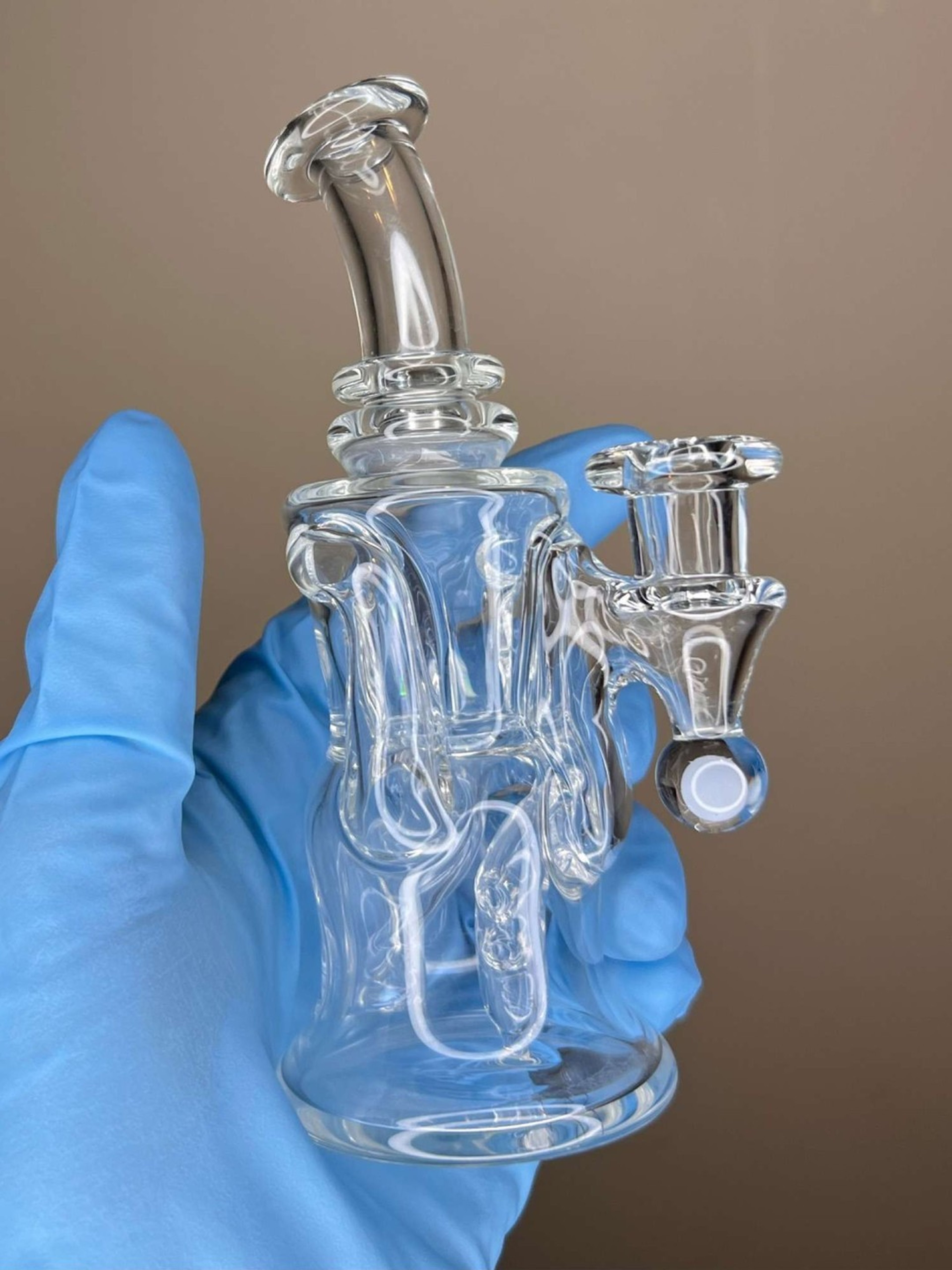 Mini Dabberjaws with opal, mat, and pelican, 10mm image 0