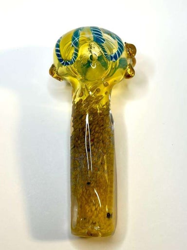 Preview pic of 4" GLASS HAND PIPE BUBBLER