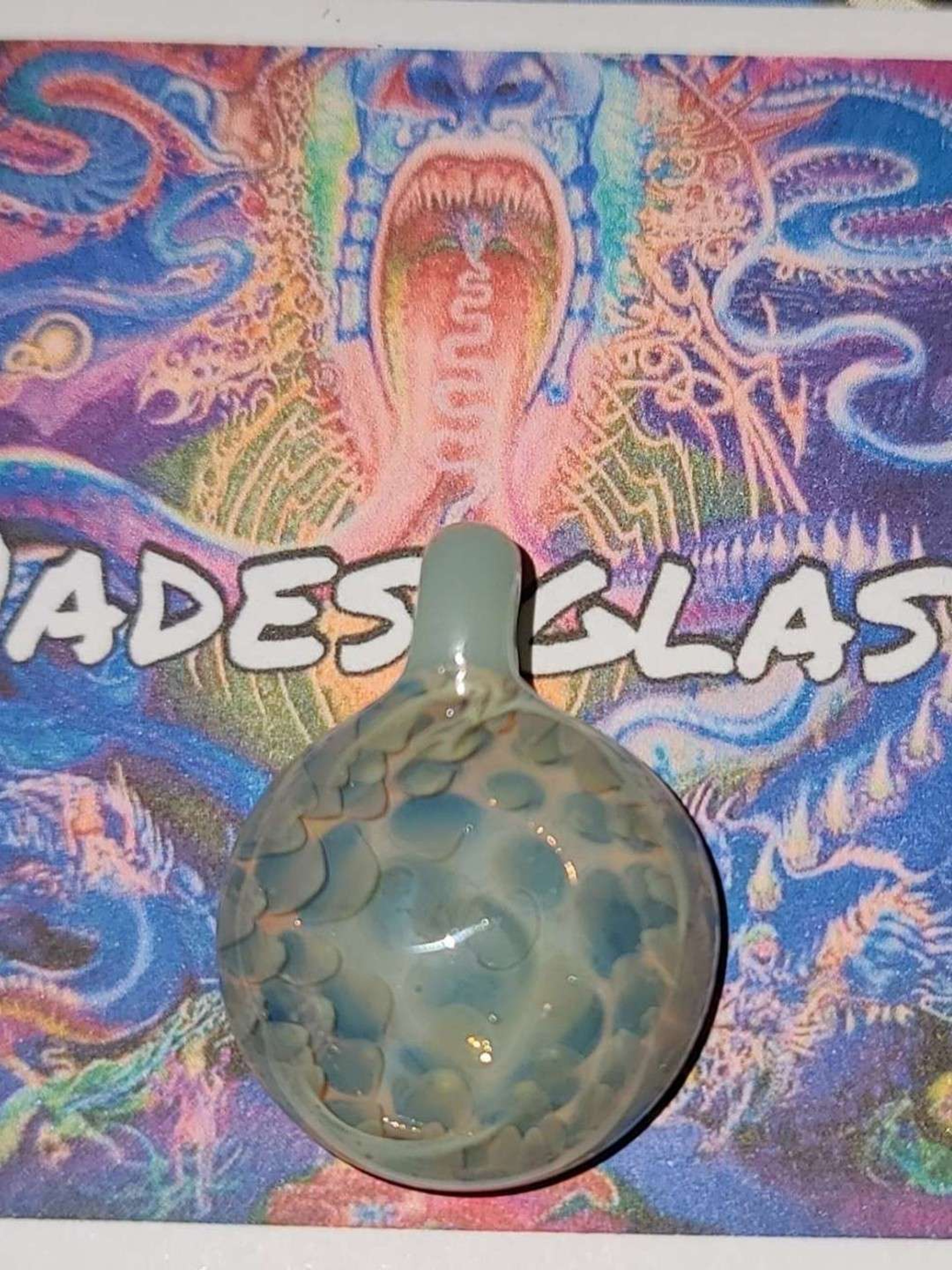 Preview pic of Light blue implosion pendant 