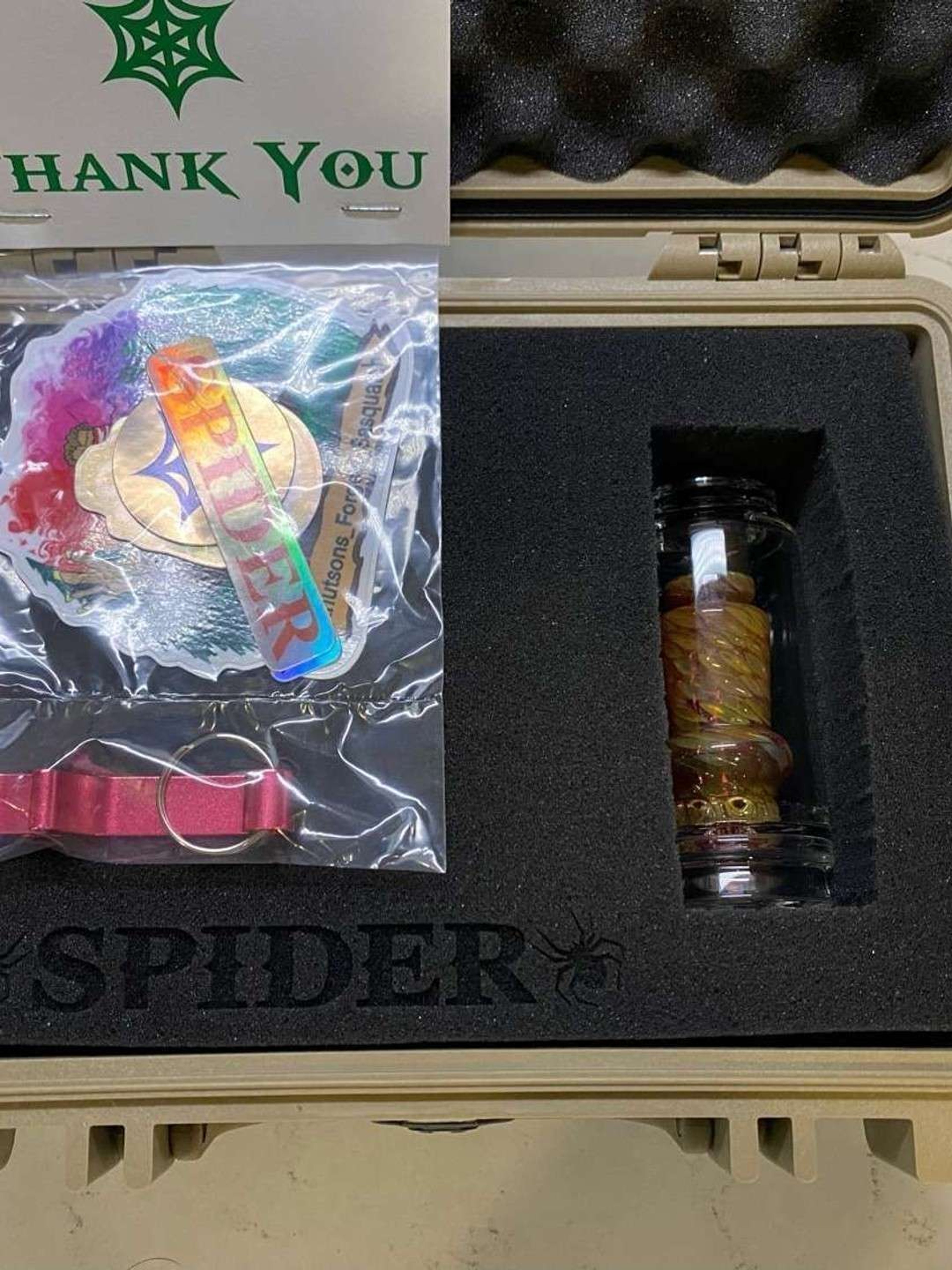 Spider glass Puffco Peak w/ Pelican case - first quality, inception series, UV reactive $350 image 0