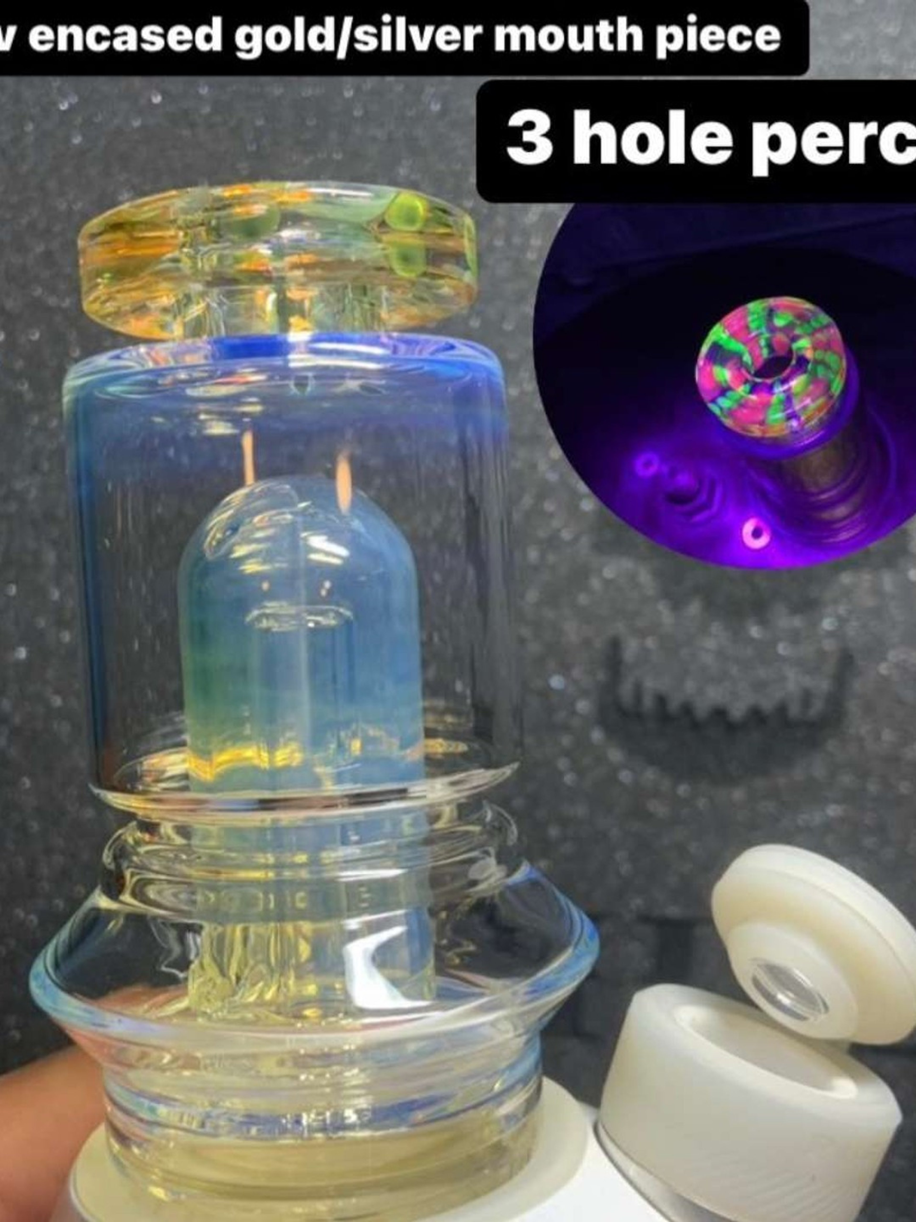 Spiders Glass New Shaped Top. UV Mouthpiece image 0