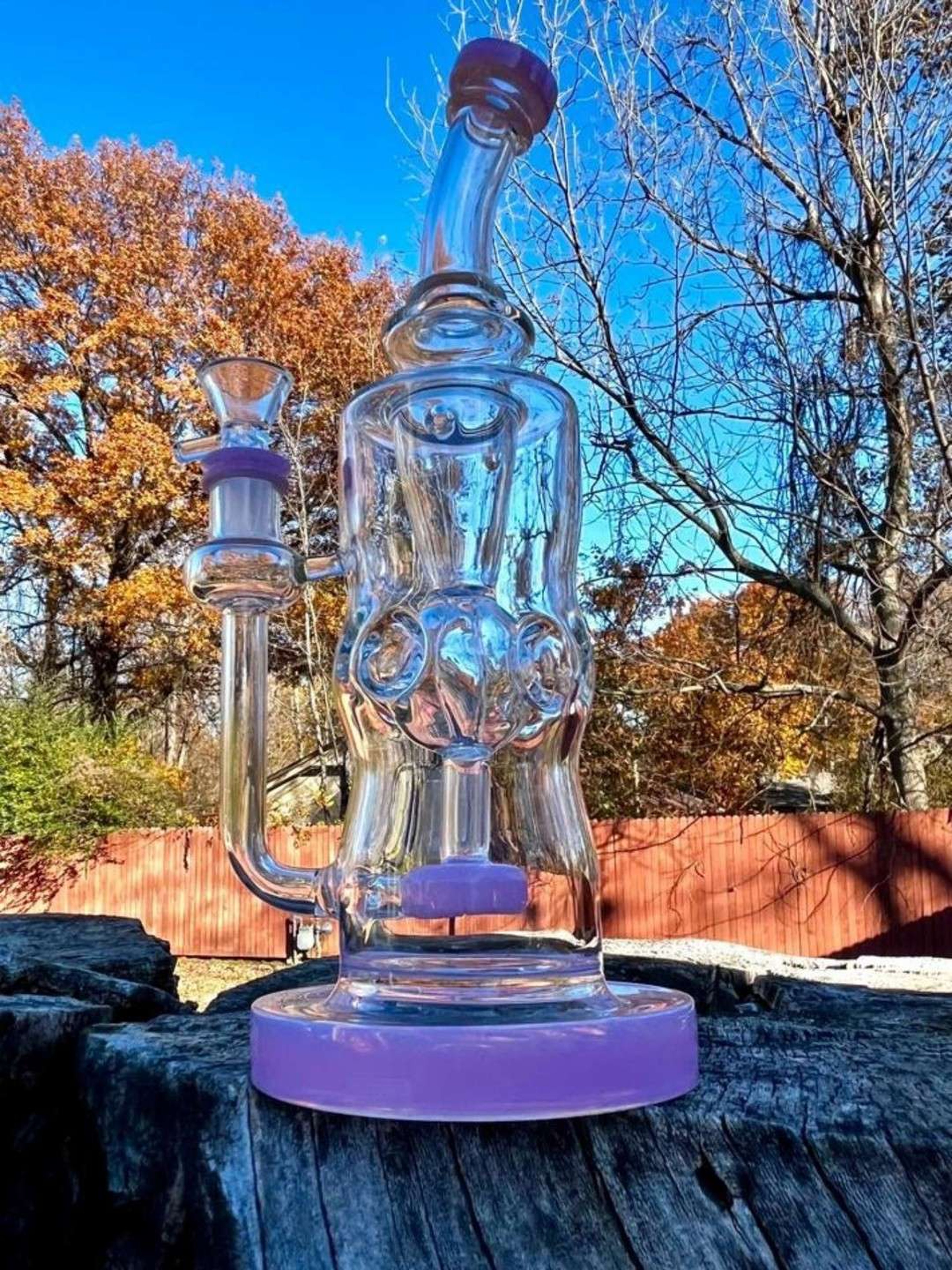10" Faberge Egg Recycler Dab Rig image 0