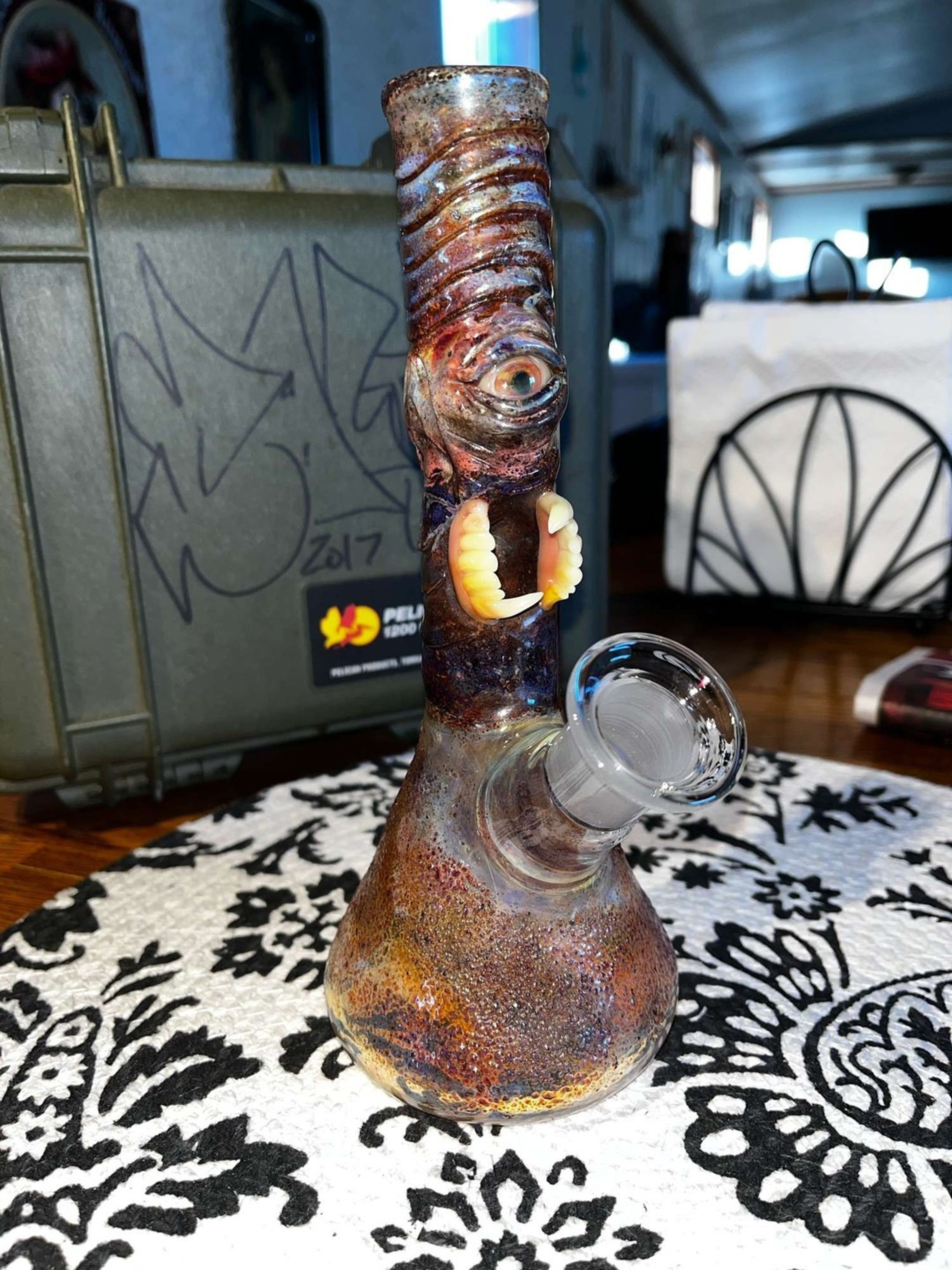 Salt Glass OG worked beaker image 0