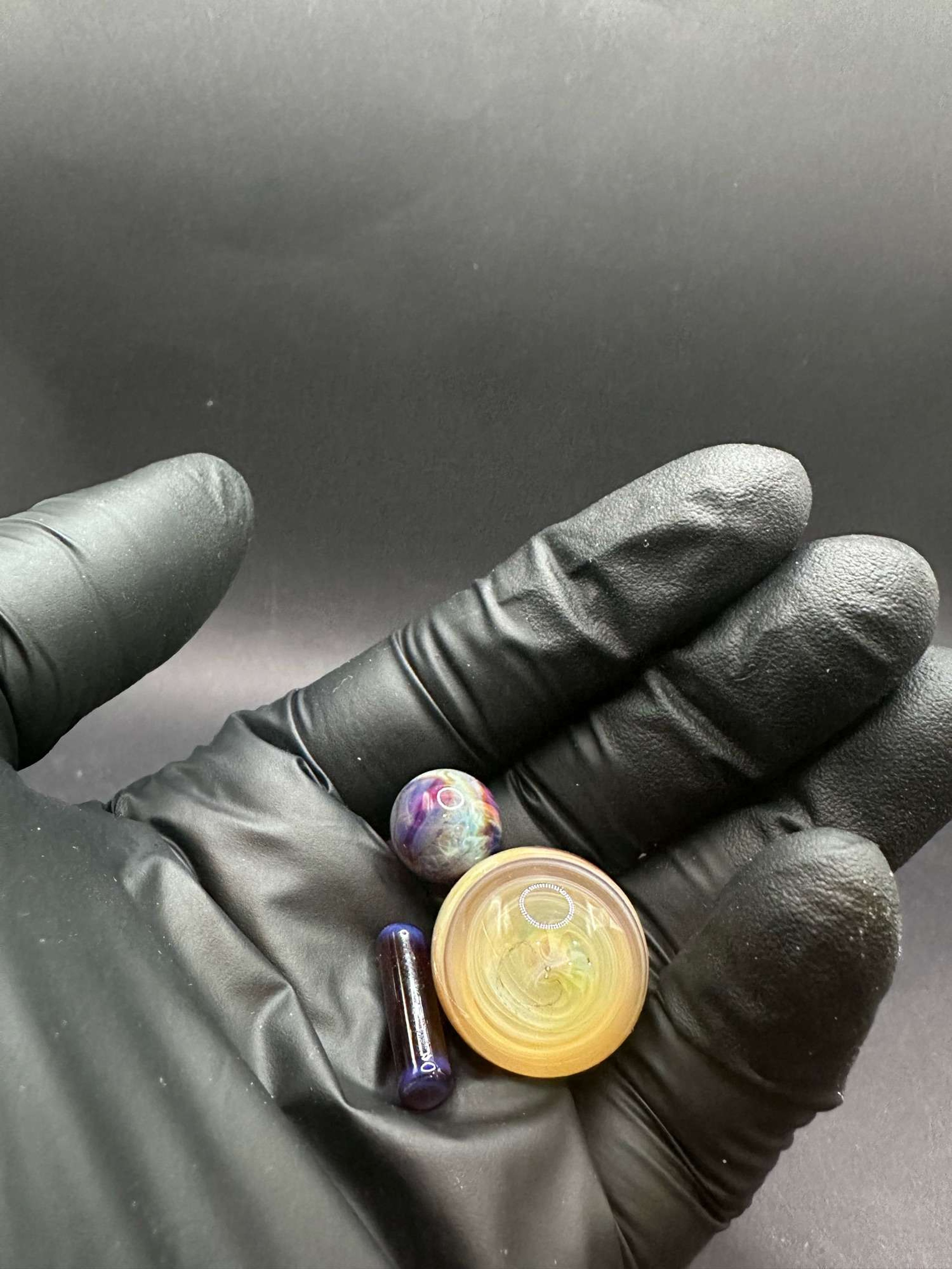 Preview pic of 3 piece Fume amber purple slurper set