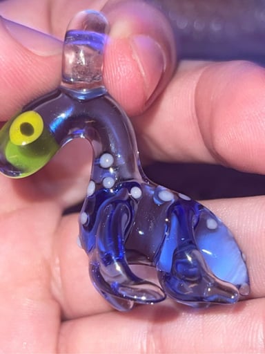 Preview pic of @glyph.glass Dino/honey pendant 