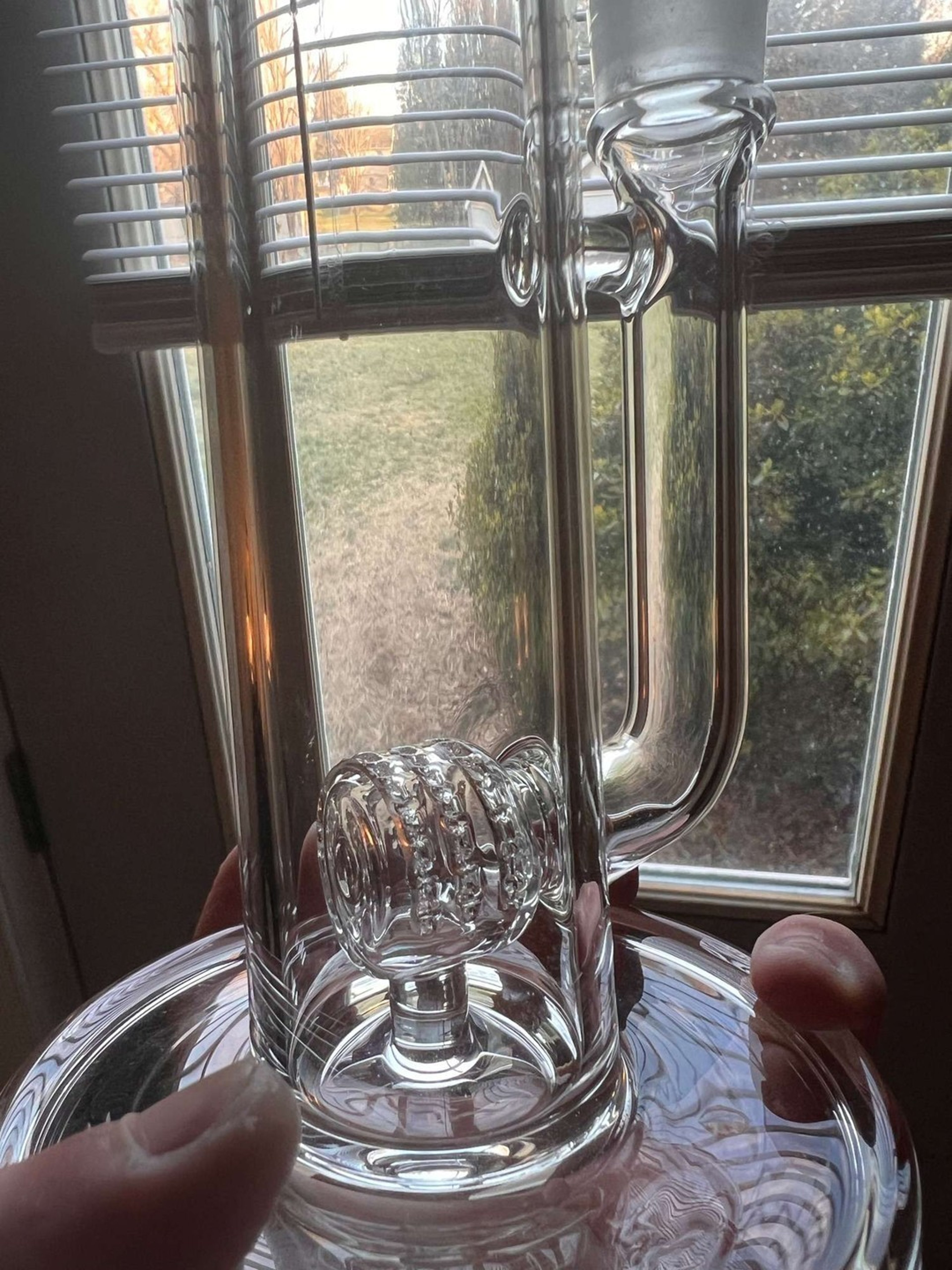 *PRICE DROP* Clear 18mm Mercurius Straight tube stemline downgrid gridcap image 0