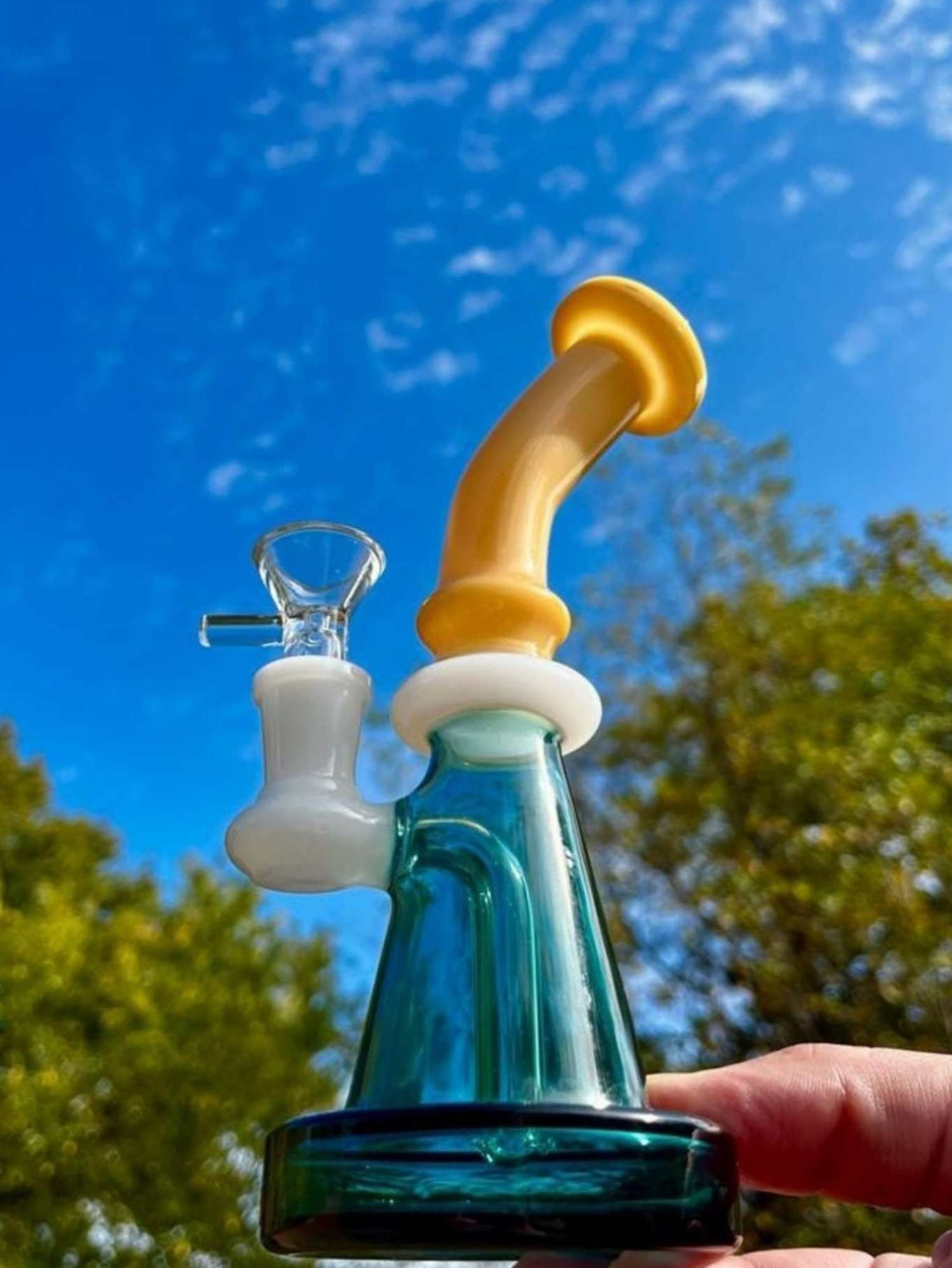 Preview pic of 6" Inline Recycler Dab Rig 