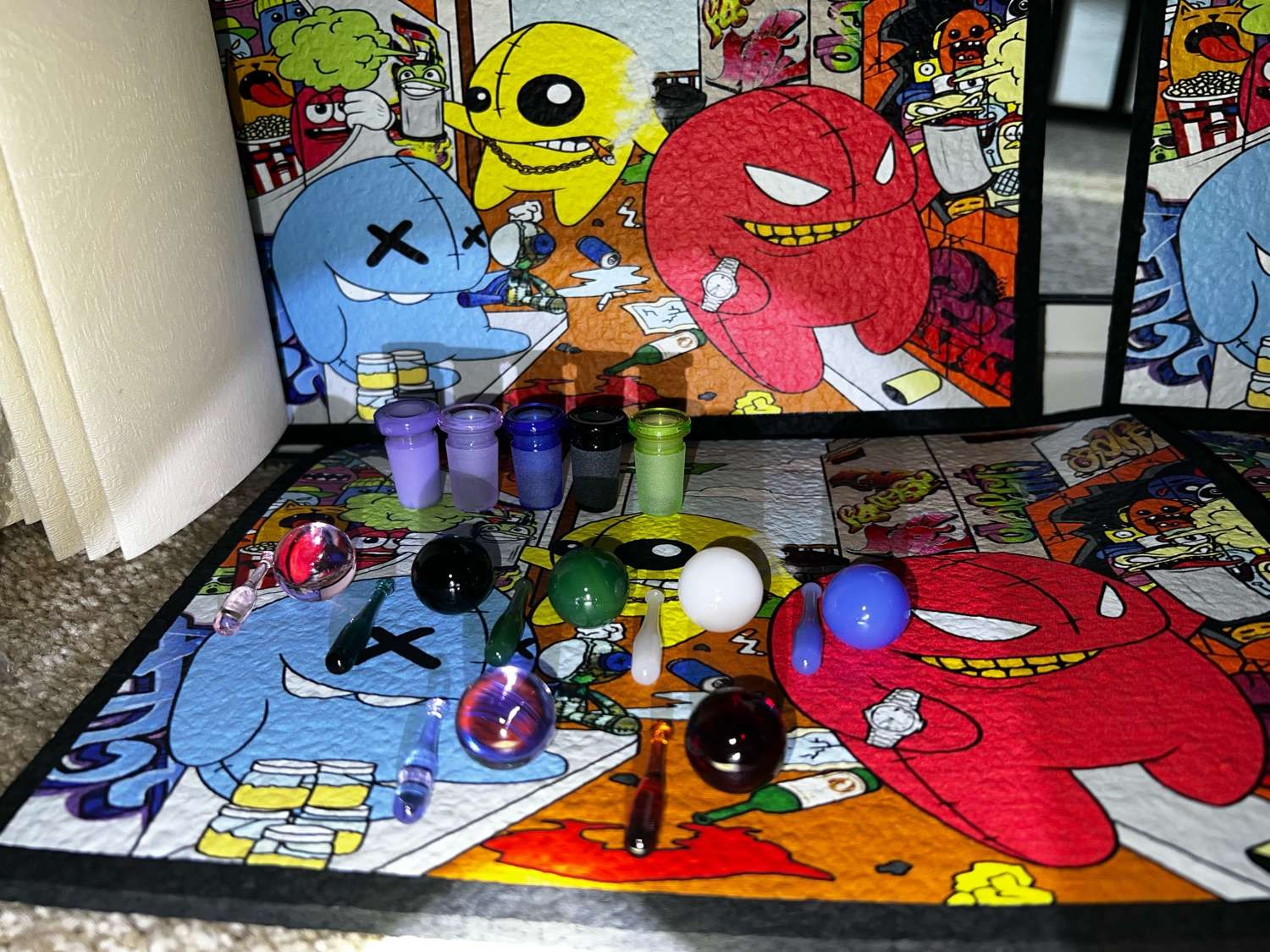 Preview pic of slurper sets & colored adapters