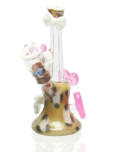 Preview pic of Sakibomb Glass - Leopard Hearts Tube