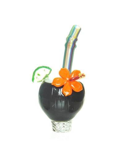 Preview pic of Reyna - Coconut Spinner Cap - Orange Flower