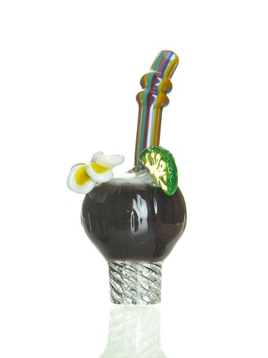 Preview pic of Reyna - Coconut Spinner Cap - Yellow Flower