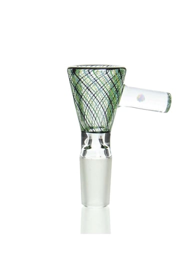 Preview pic of Korey Glass - 14mm Reticello Male Slide - Green