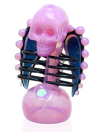 Preview pic of Carsten Carlile - Skull Candy Bubbler - Pink Slyme