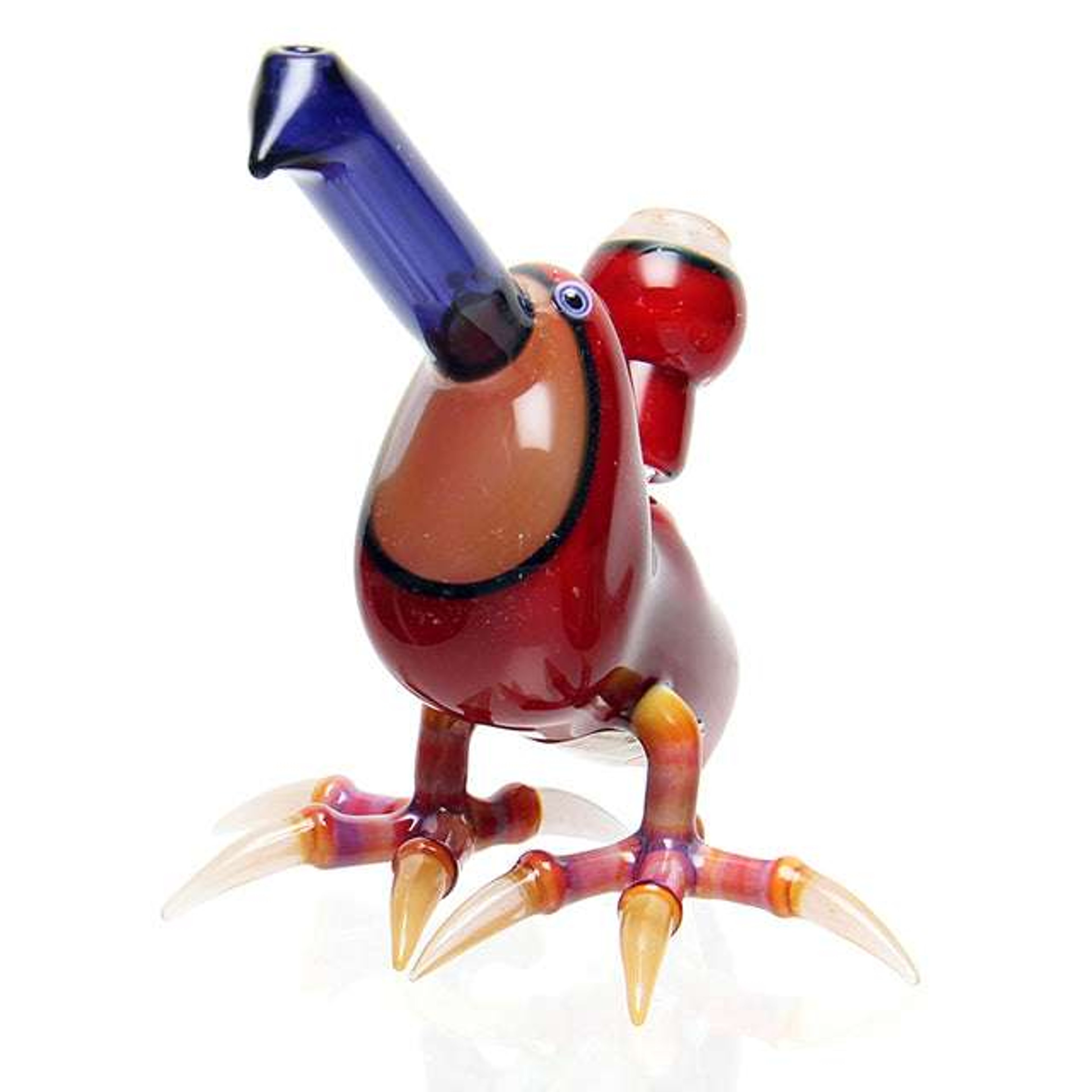 Preview pic of Burtoni Glass - Toucan Bubbler - Red