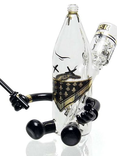 Preview pic of Ski Mask x Slum Gold - Slangin Rocks 40oz Bubbler