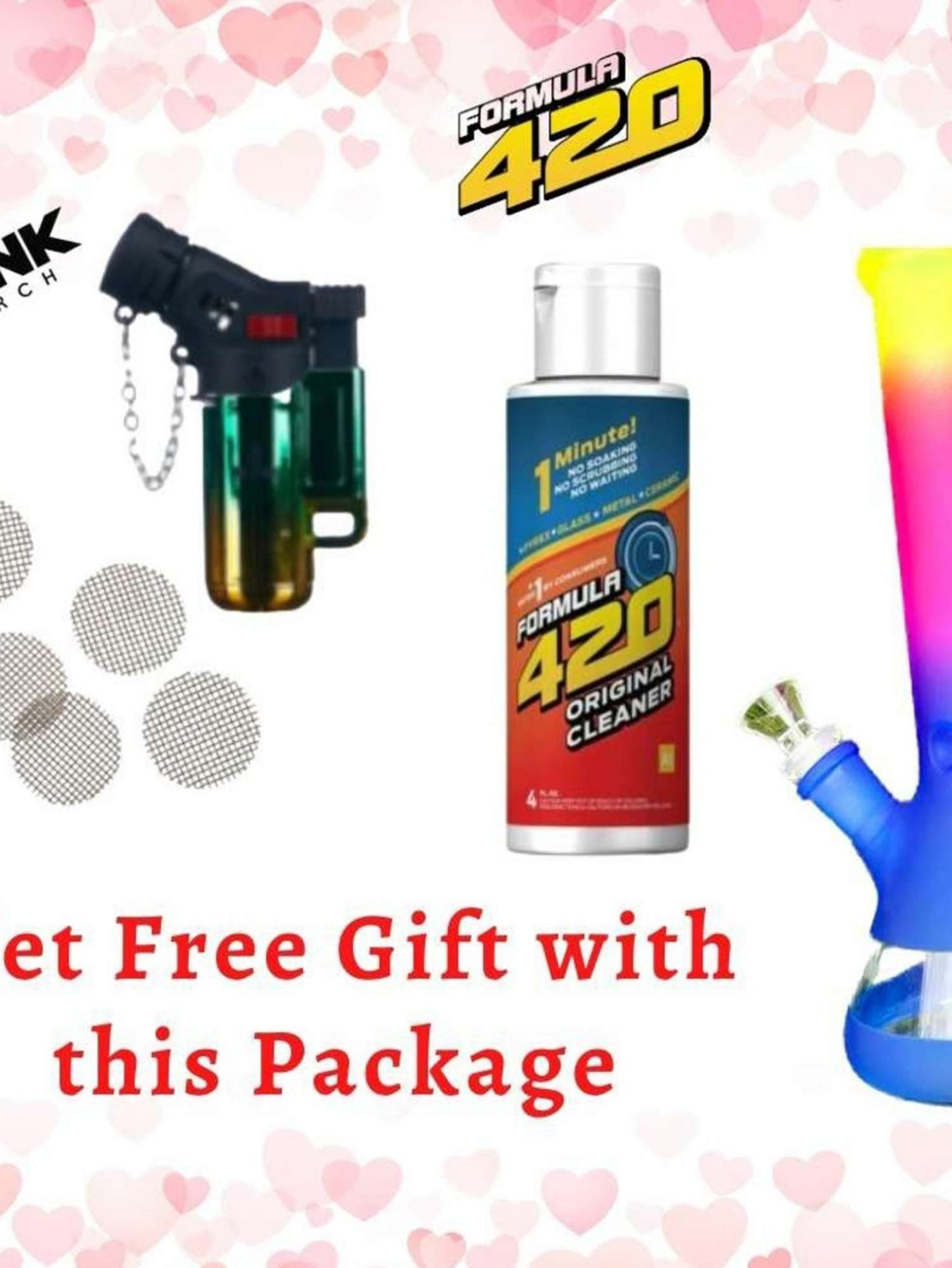 Valentine's Water Pipe Bong Kit Package(Free Gift) image 0