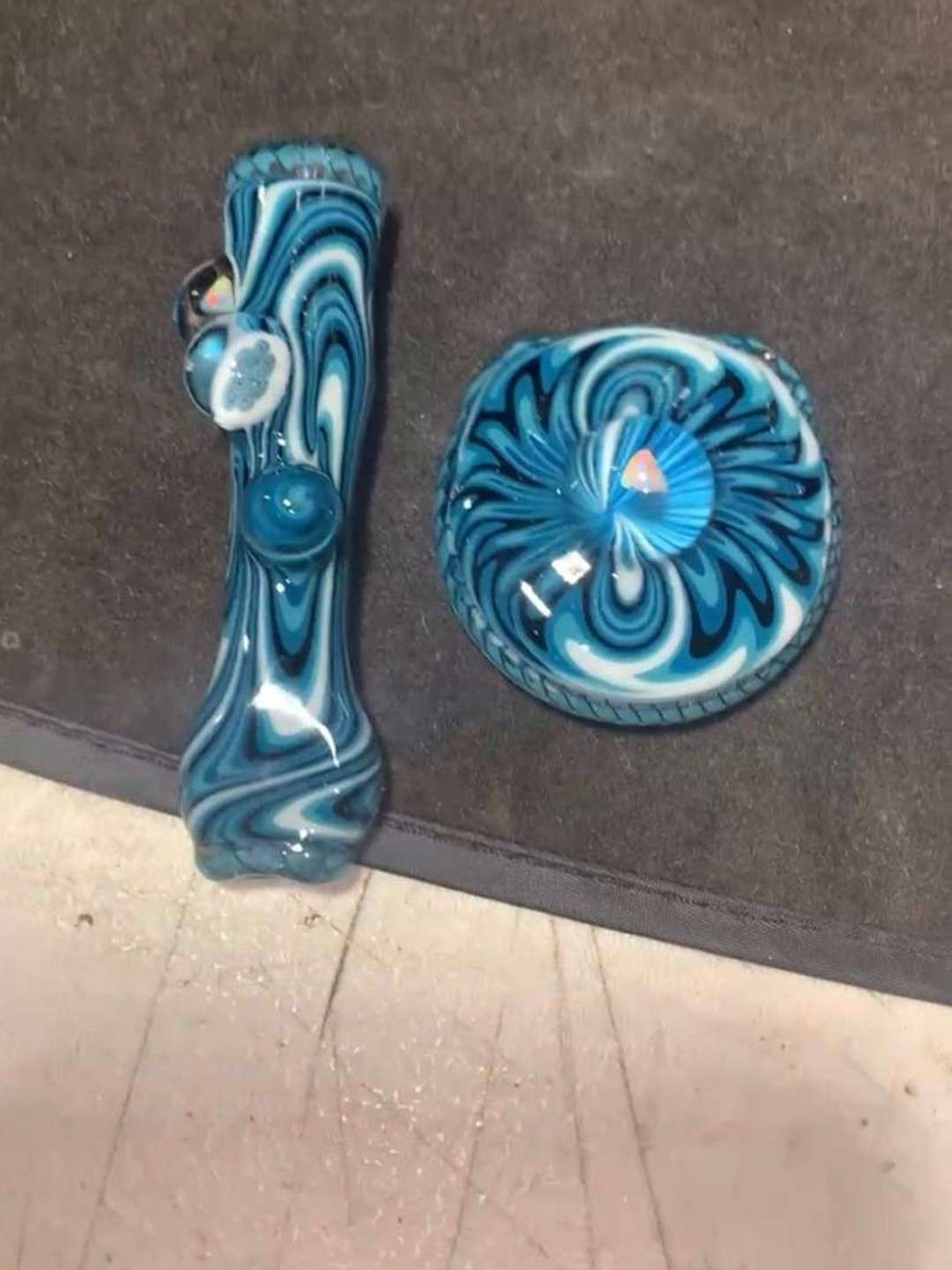 FINAL PRICE DROP - Willstar Custom One Hitter( ONE HITTER SOLD) and Hollow Pendant Set image 0