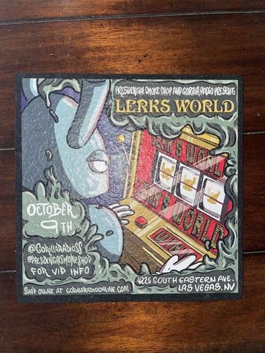 Preview pic of Limited Edition “Lerk’s World” Las Vegas Show Mat