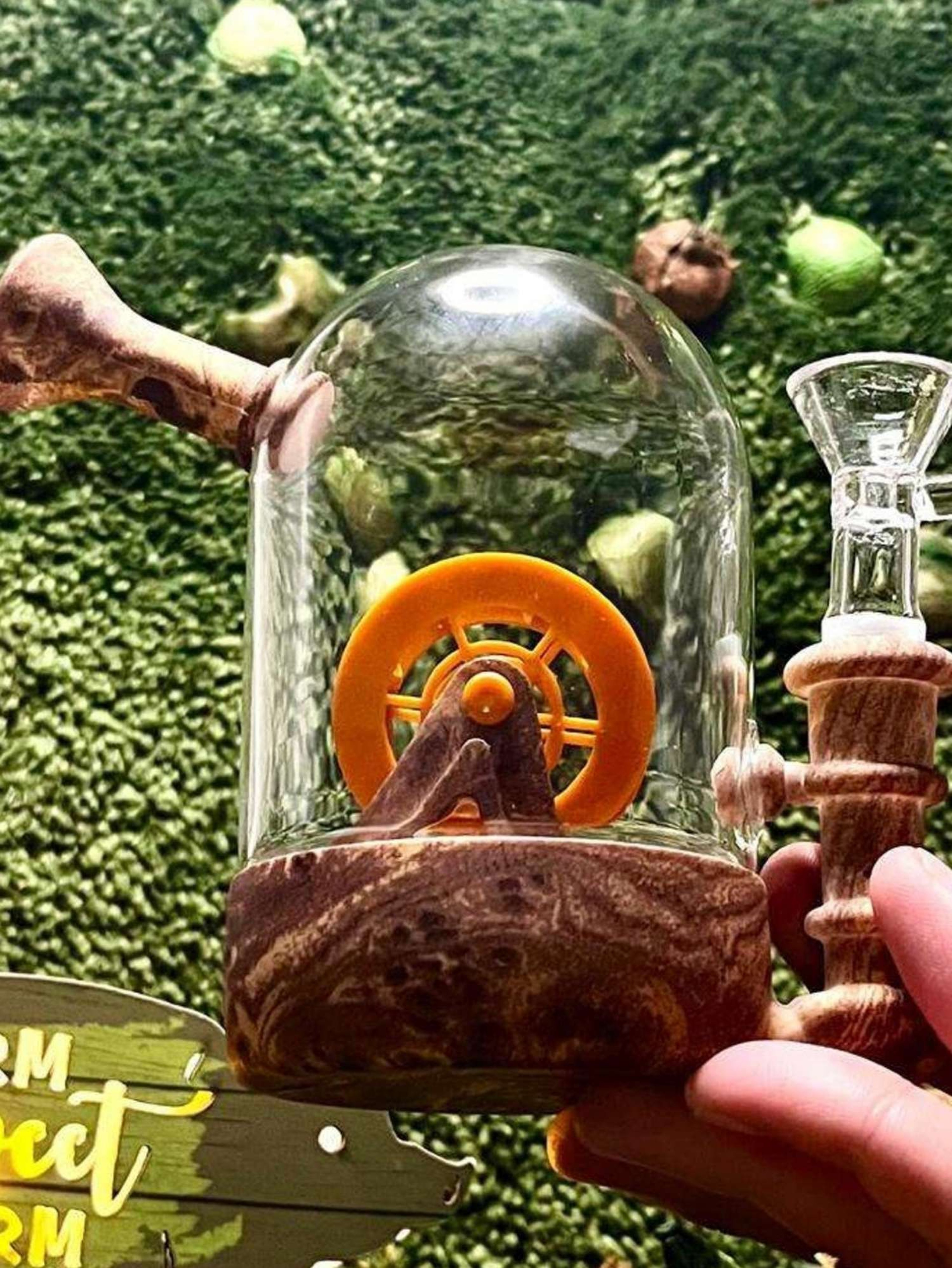 5" Wheel Glass/Silicone Bong Rig image 0