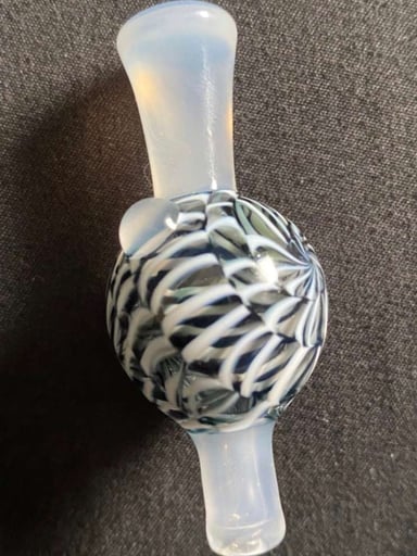 Preview pic of Heady Glue Stick and Blue Worked Swirled Bubble Cap