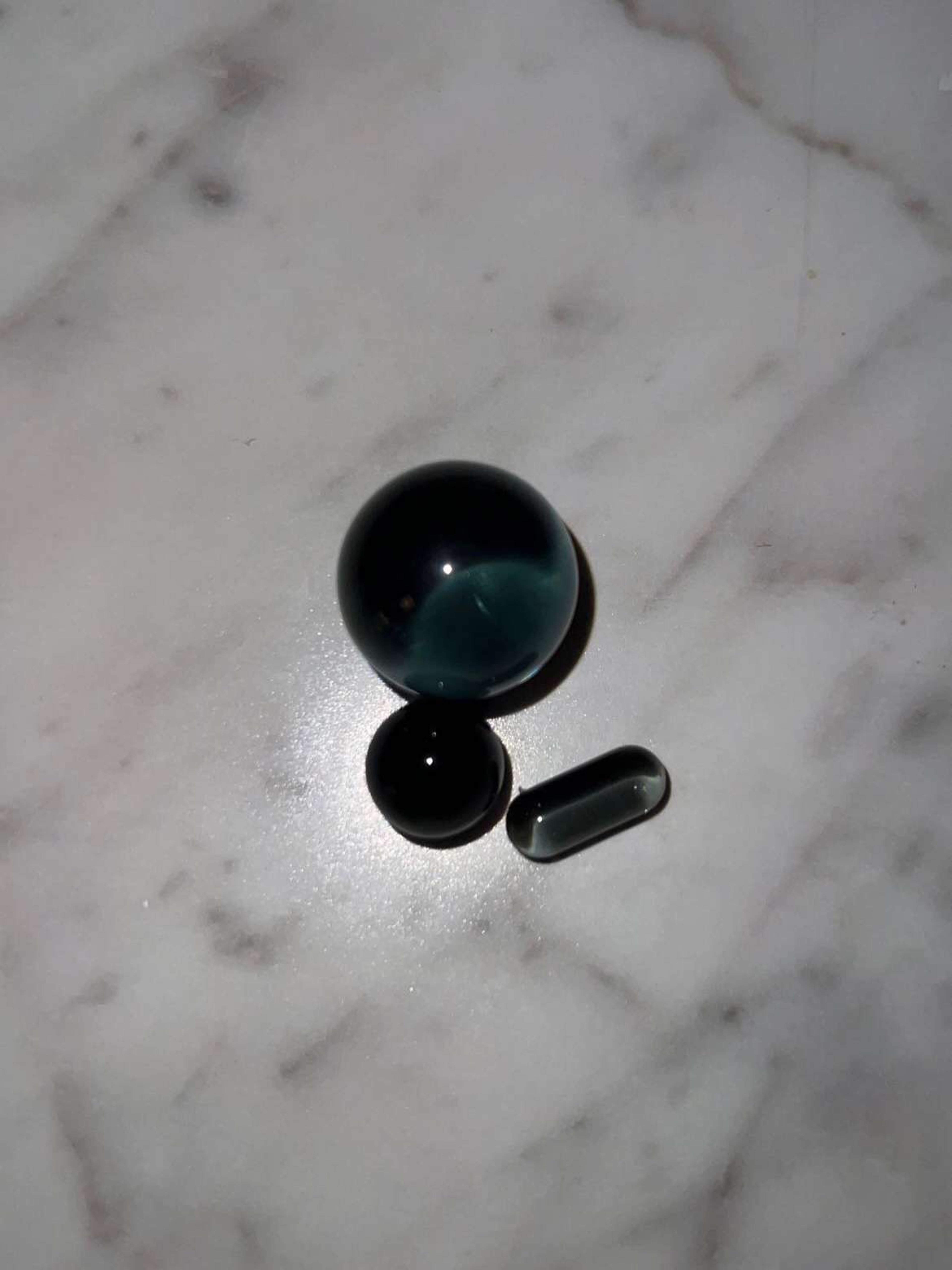 Preview pic of Gray Marble Set & Carb Cap Combo *RESERVED*