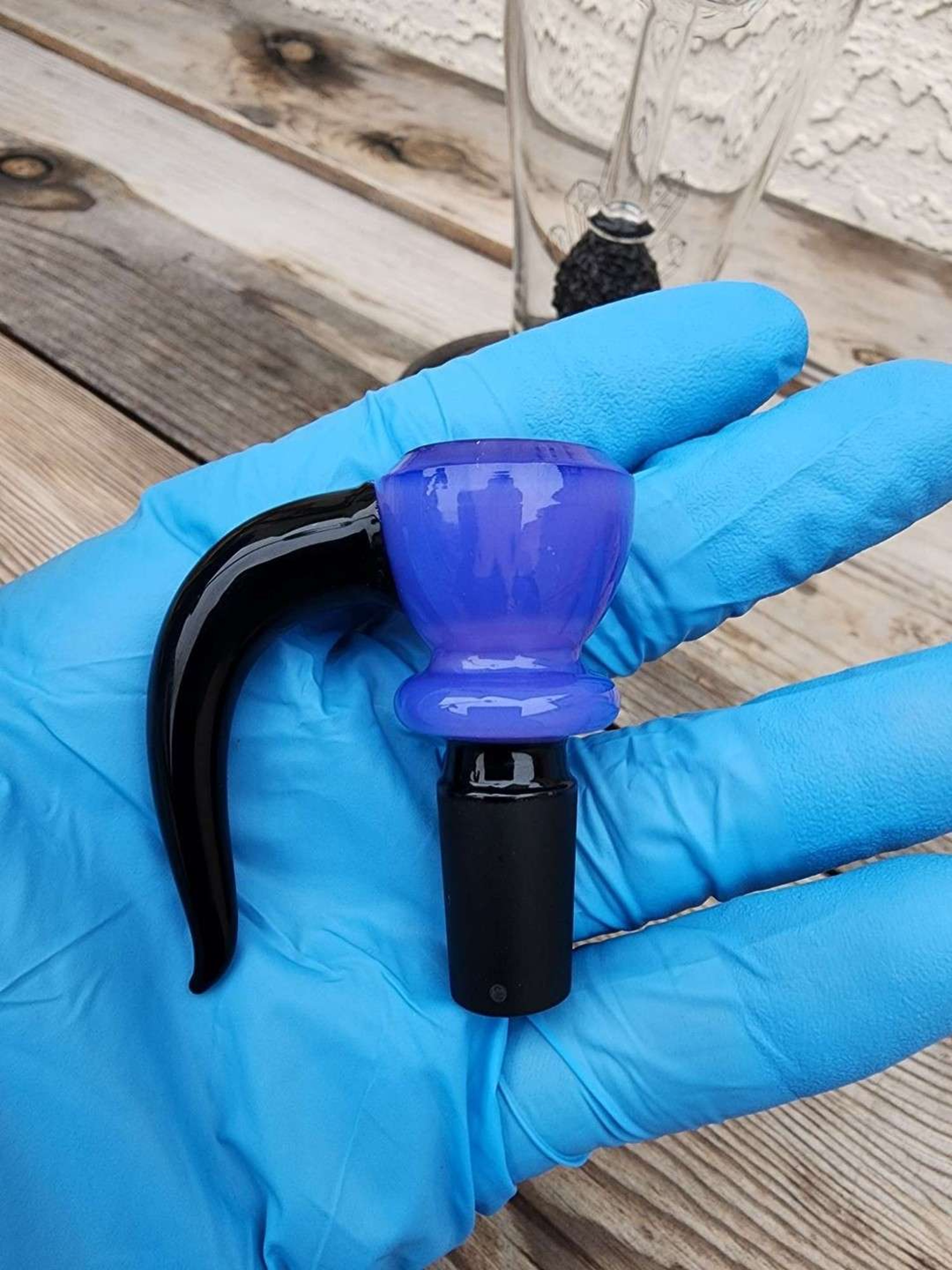 Purple/ black, bowl piece image 0