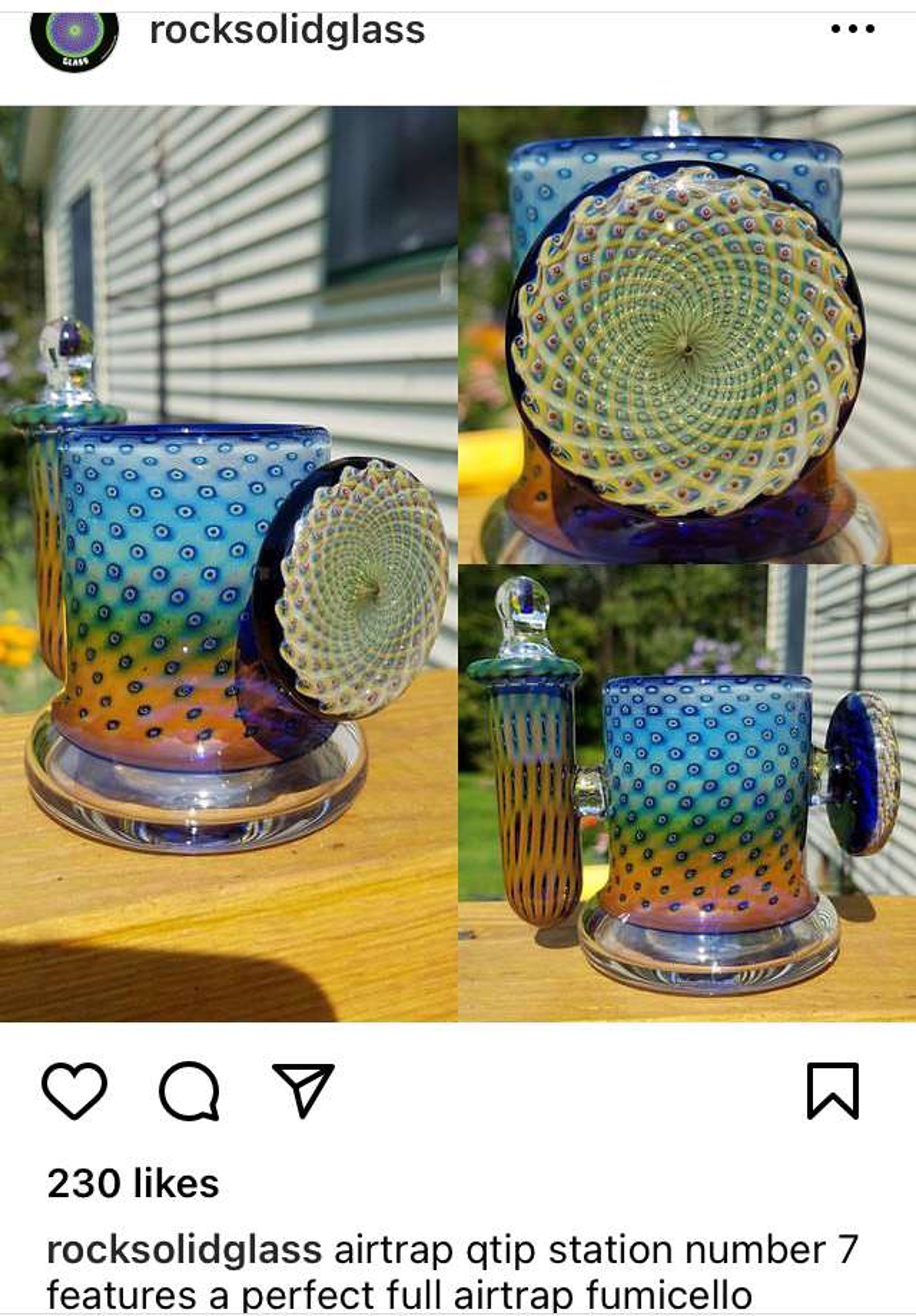 Preview pic of Rocksolidglass airtrap qtip station #7