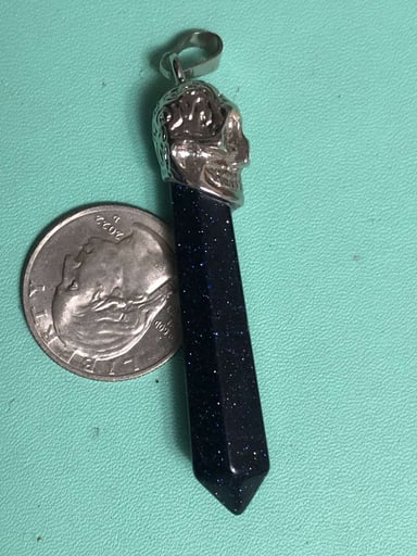Preview pic of Blue goldstone pendant